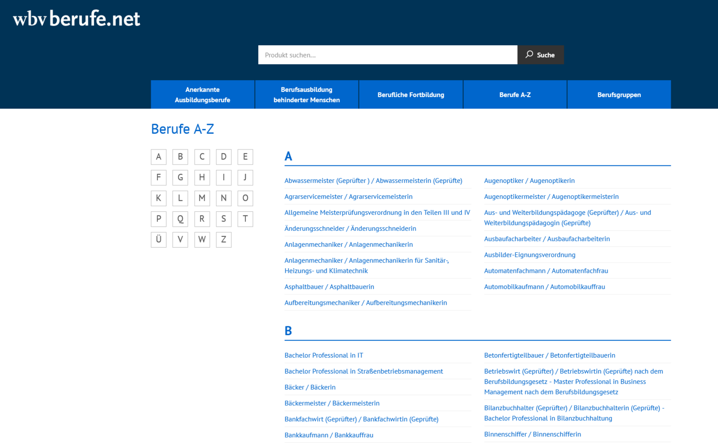 Ansicht Website+ - Klassik