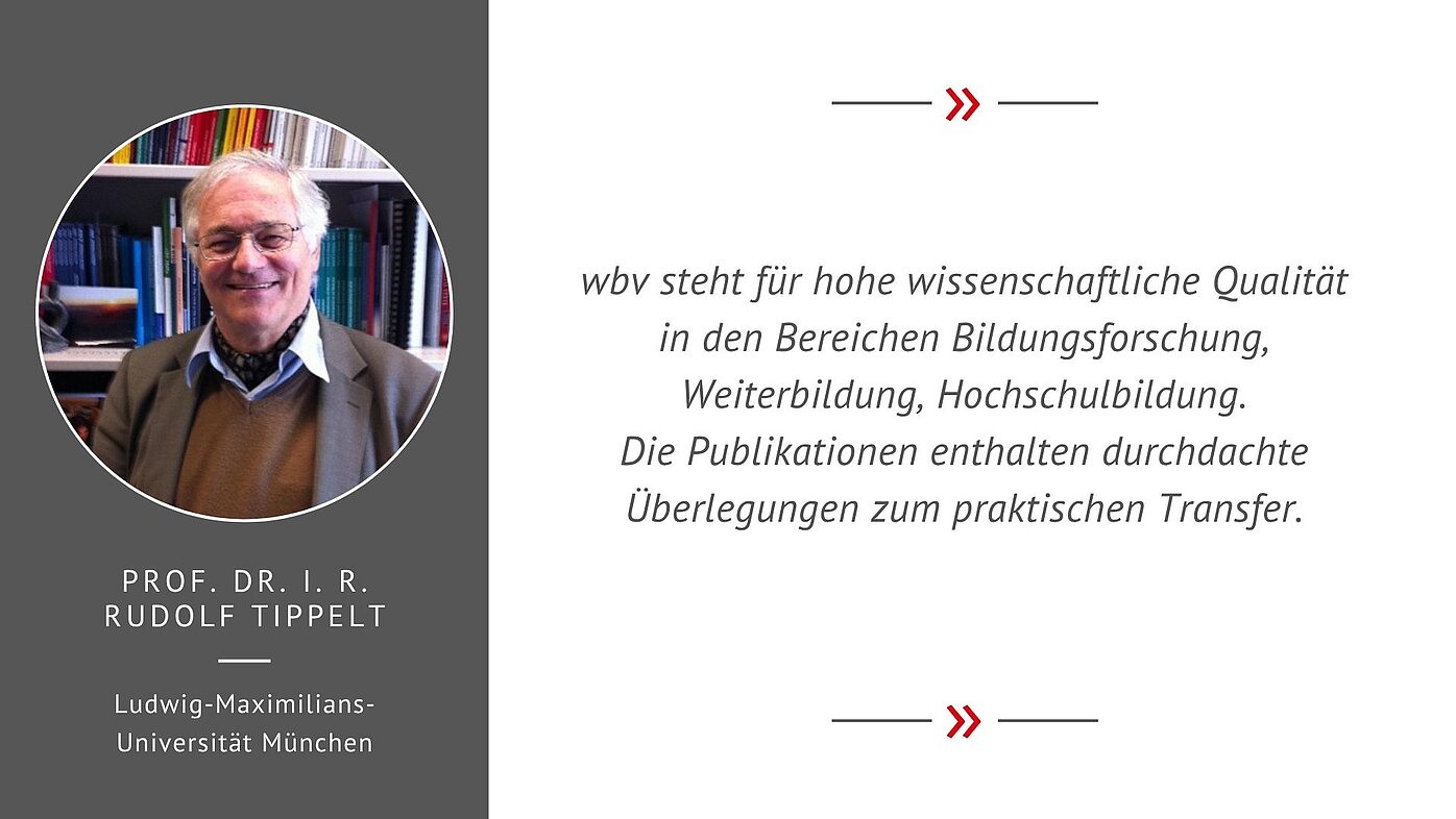 Testimonial Prof. Dr. i. R. Rudolf Tippelt