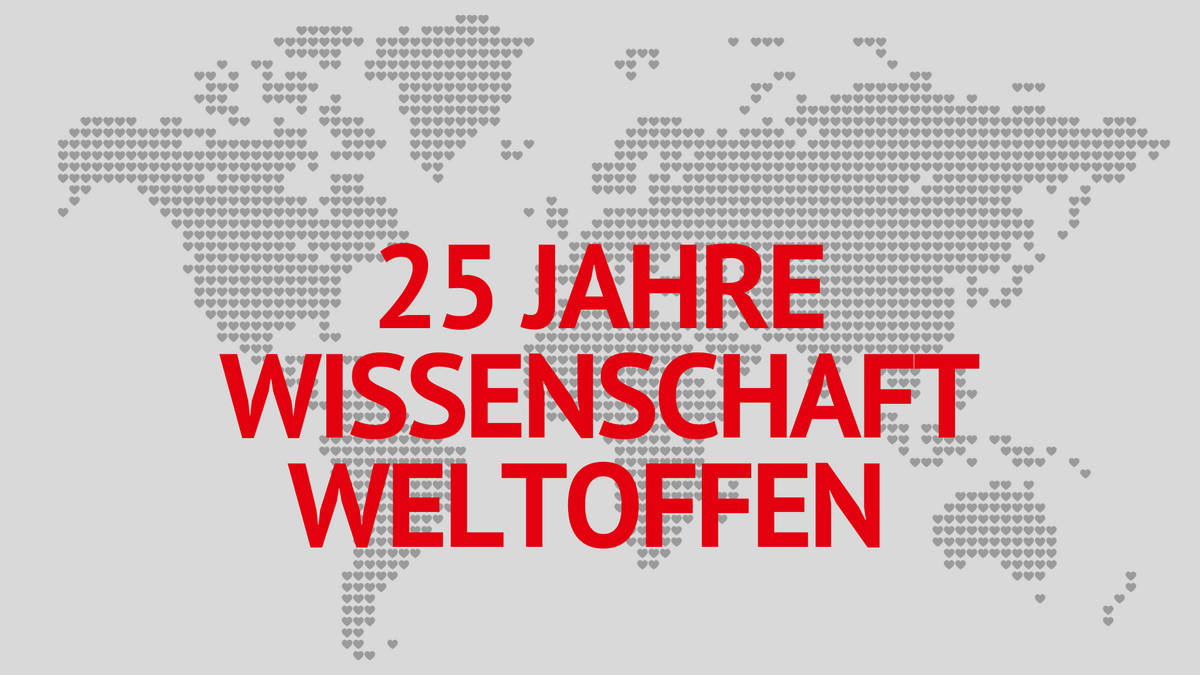 Wissenschaft weltoffen - 25 Jahre mit Ideen, Kompetenz und Herz