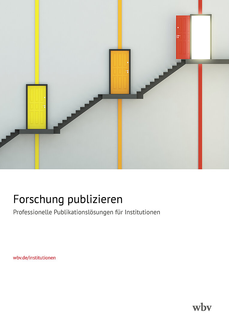 Broschüre "Forschung publizieren. Professionelle Publikationslösungen für Institutionen"