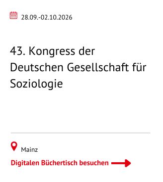 43. Kongress der Deutschen Gesellschaft für Soziologie