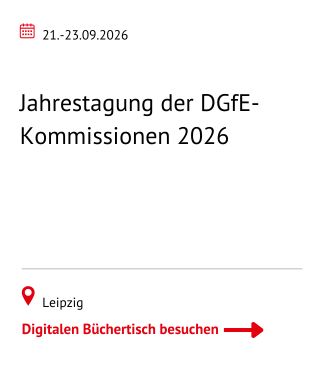 Jahrestagung der DGfE-Kommissionen 2026