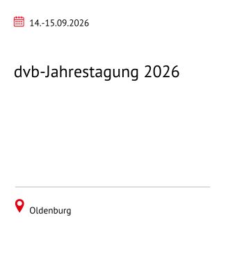 dvb-Jahrestagung 2026