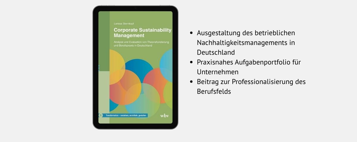 Publikation "Corporate Sustainability Management"