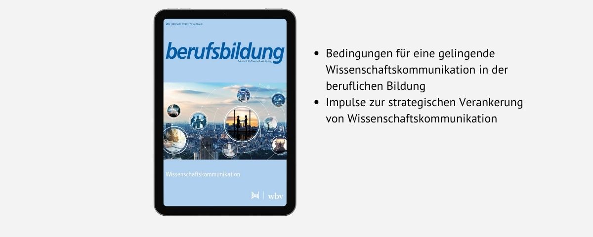 berufsbildung 3/2025: Wissenschaftskommunikation