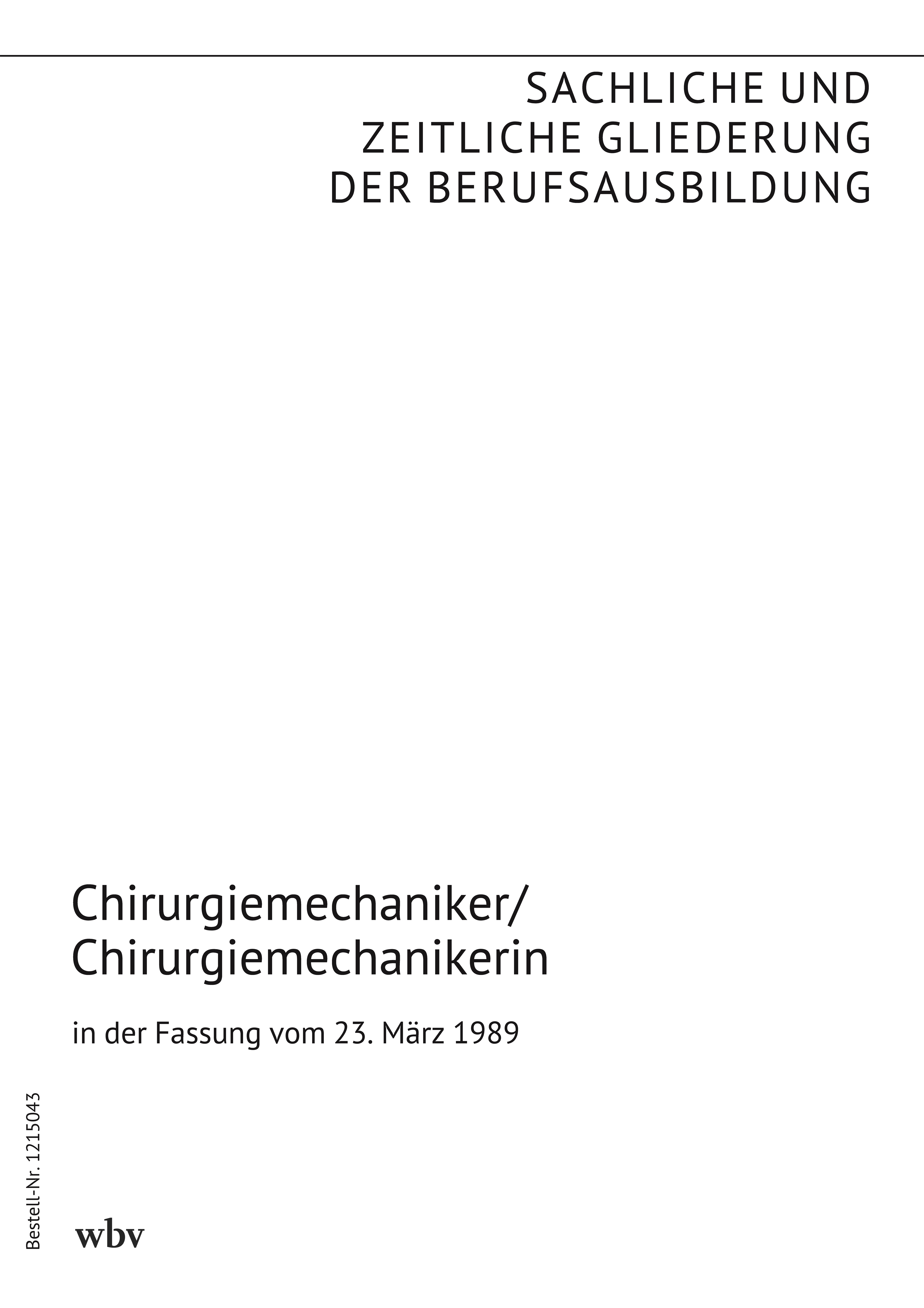 Chirurgiemechaniker/Chirurgiemechanikerin