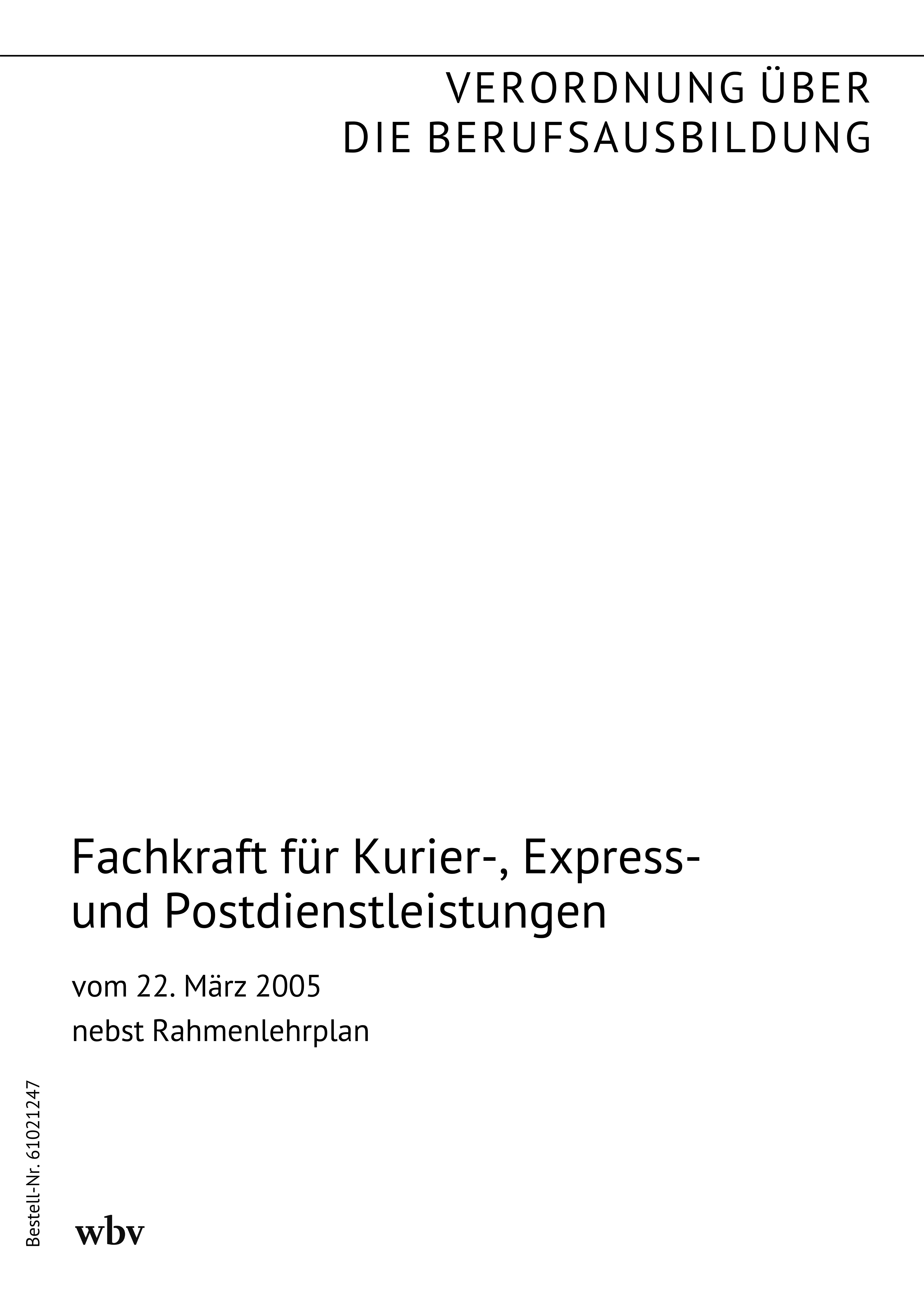 Fachkraft für Kurier-, Express- und Postdienstleistungen