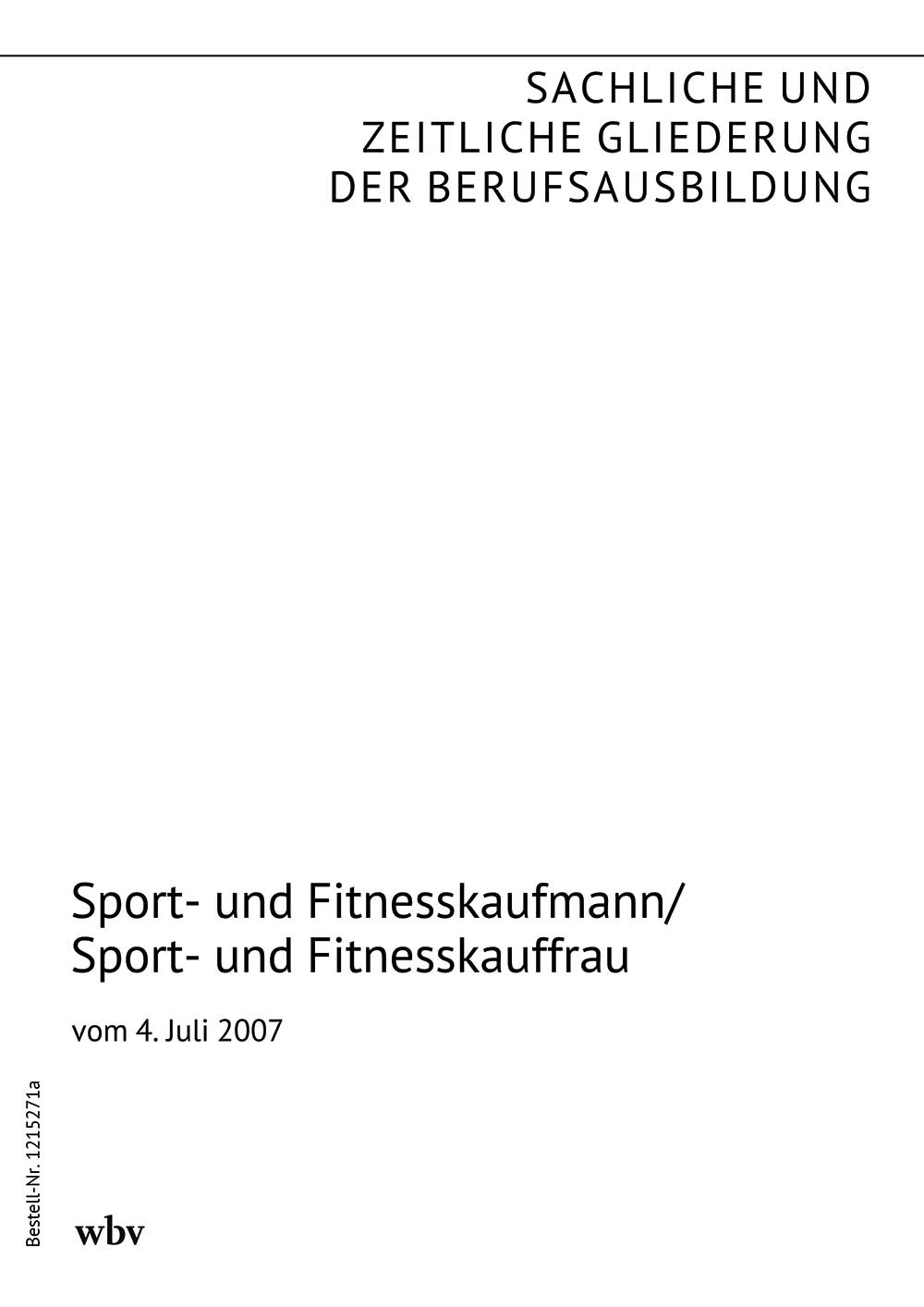 Sport- und Fitnesskaufmann/Sport- und Fitnesskauffrau