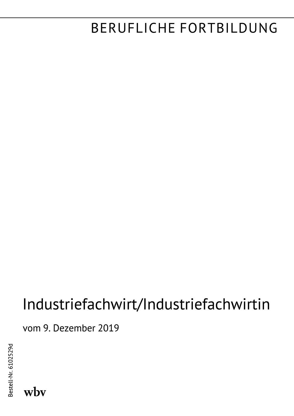 Industriefachwirt/-in