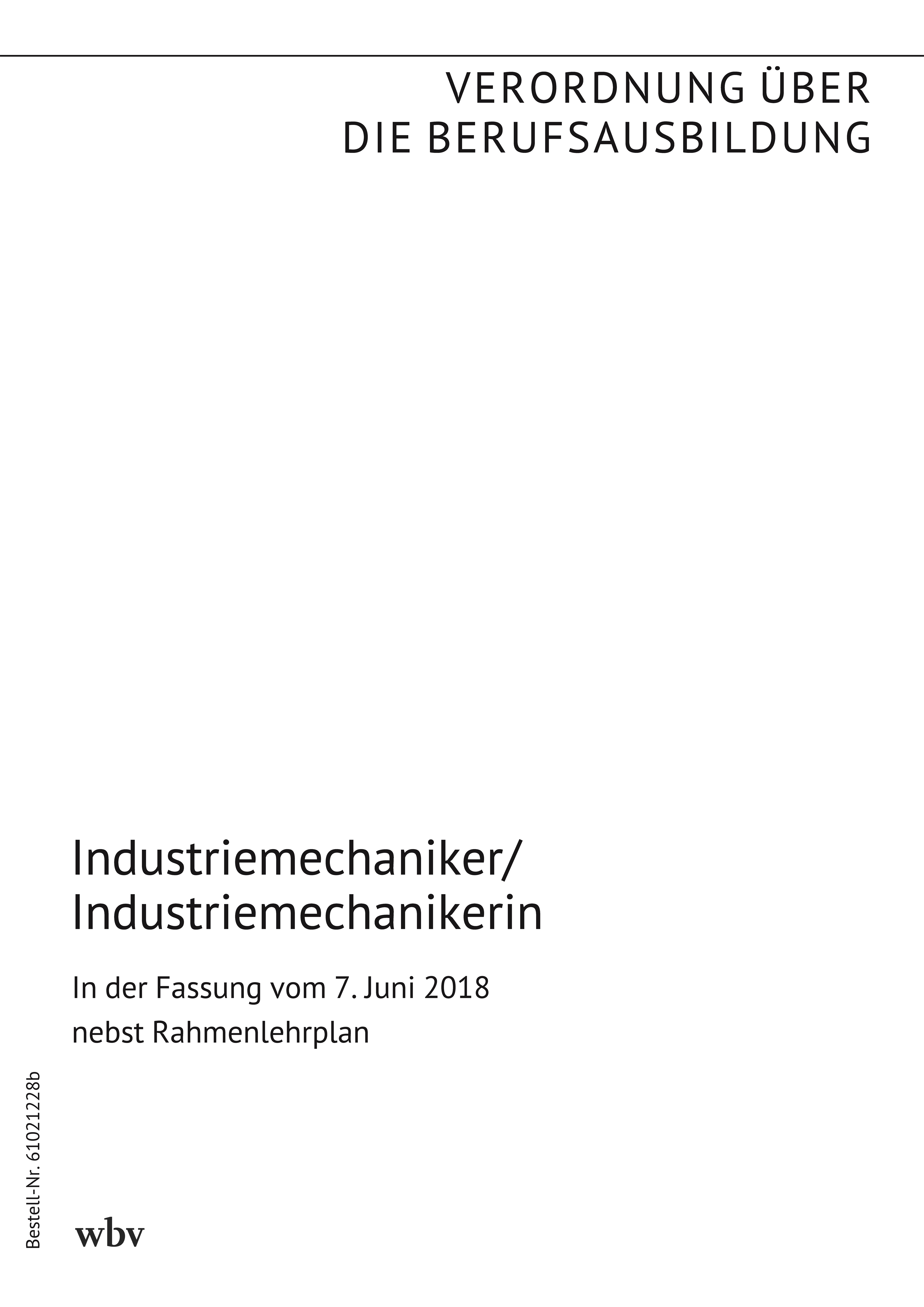 Industriemechaniker/Industriemechanikerin