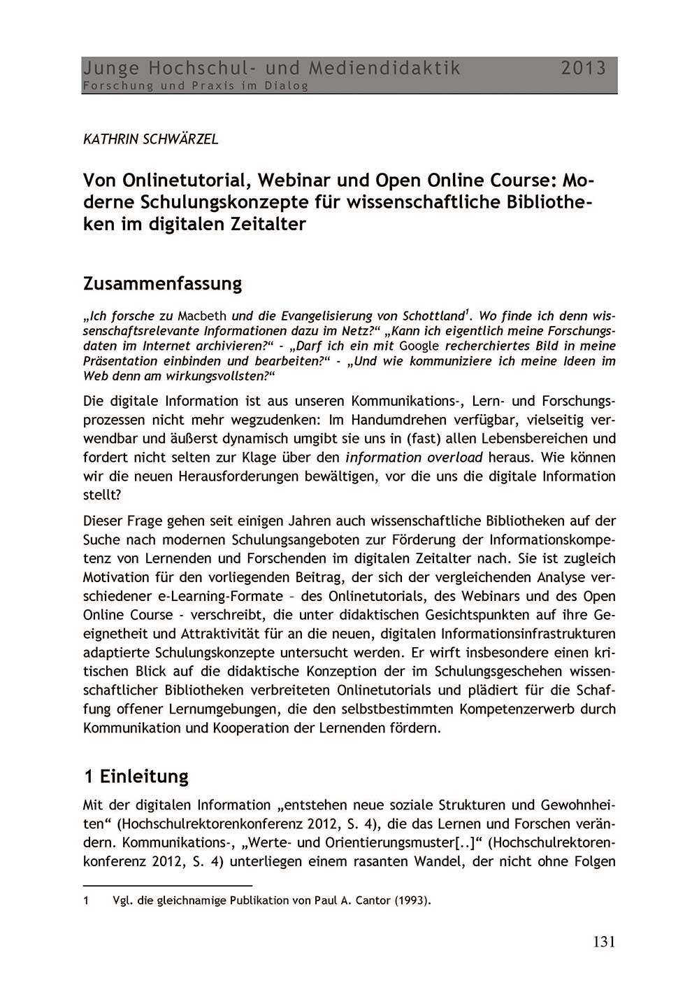 Von Onlinetutorial, Webinar und Open Online Course