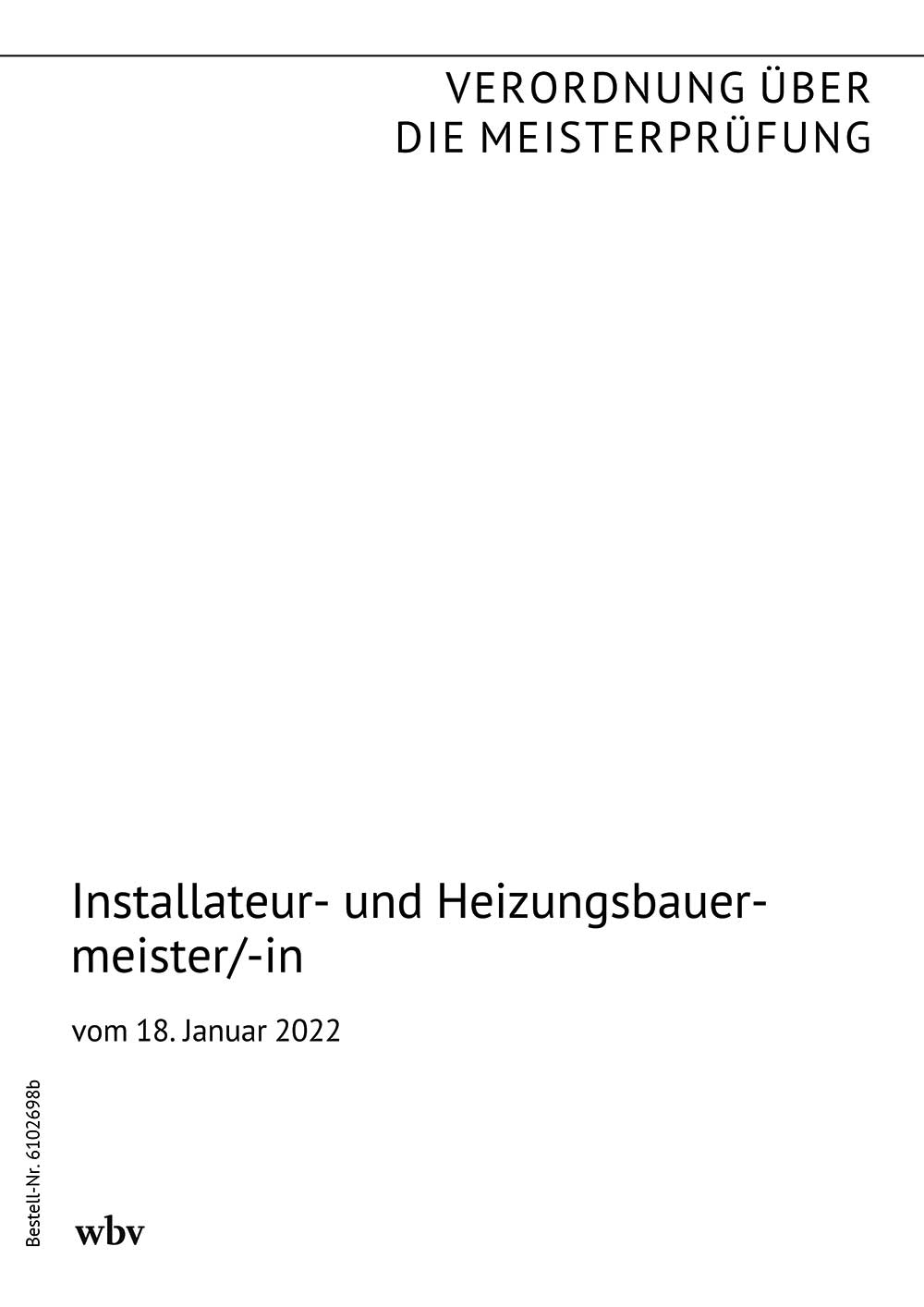 Installateur- und Heizungsbauermeister/-in