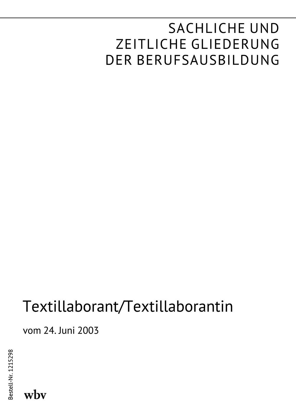 Textillaborant/Textillaborantin