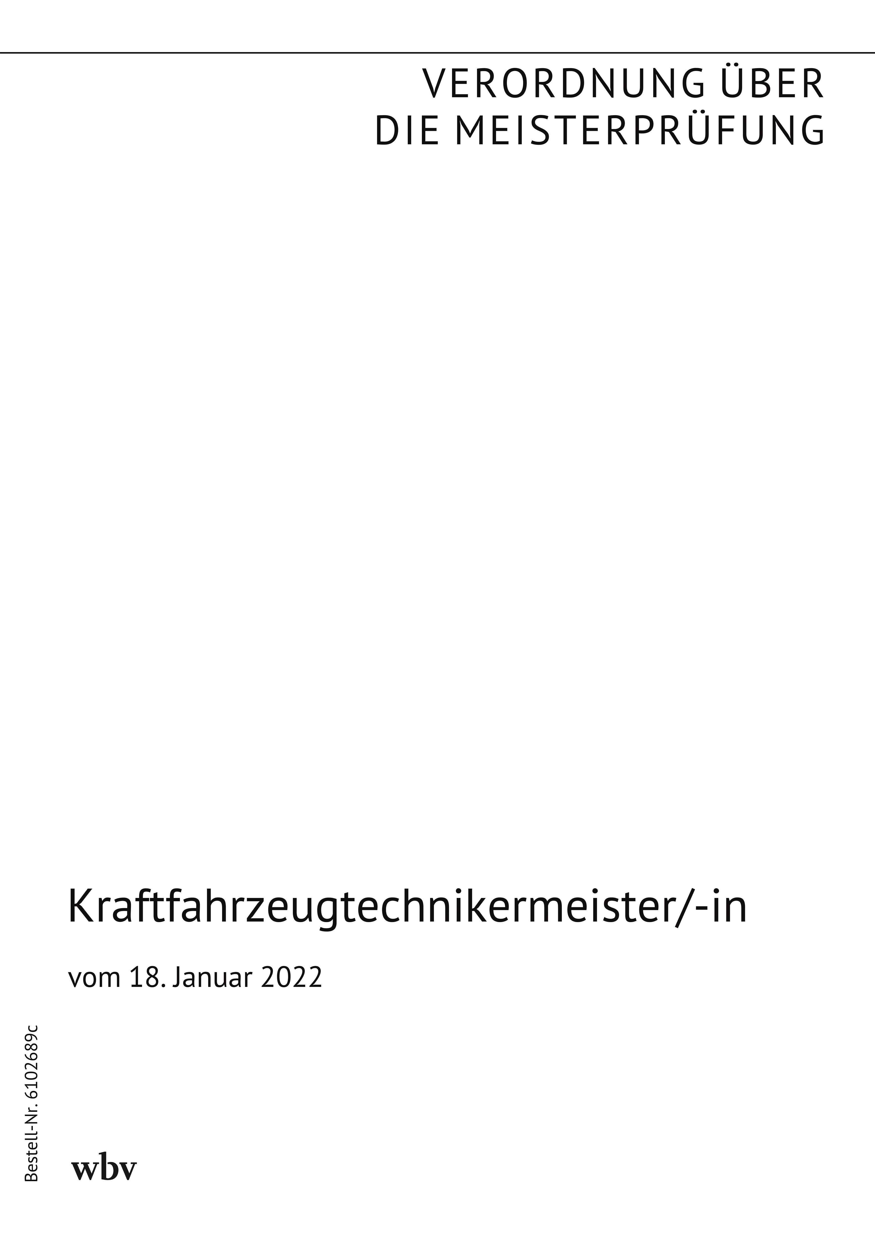 Kraftfahrzeugtechnikermeister/-in