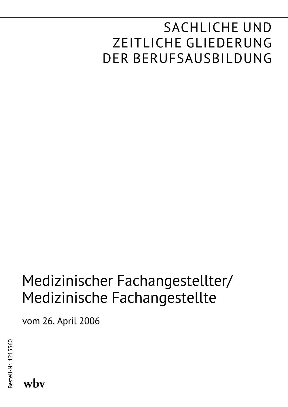 Medizinischer Fachangestellter/Medizinische Fachangestellte