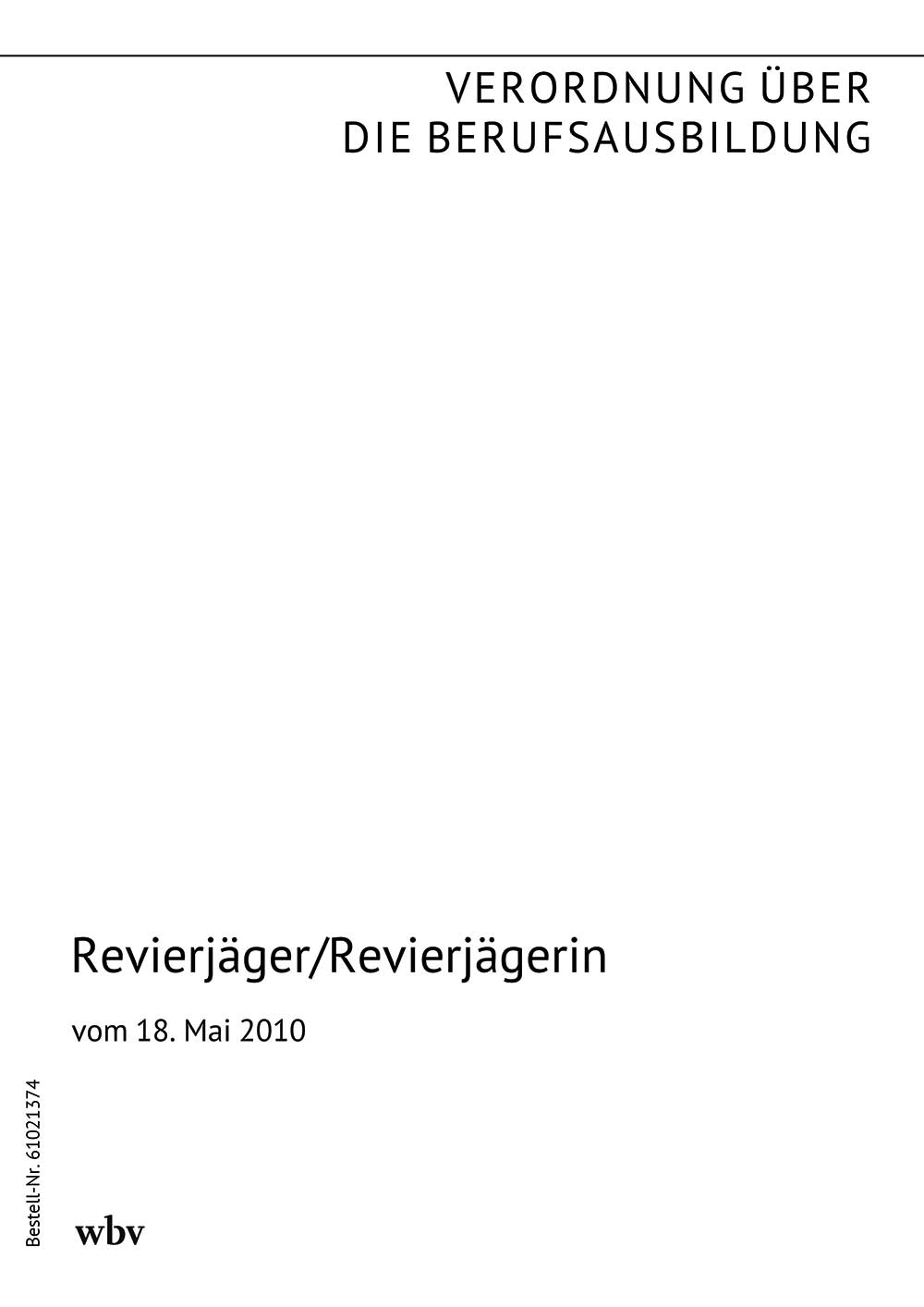 Revierjäger/Revierjägerin
