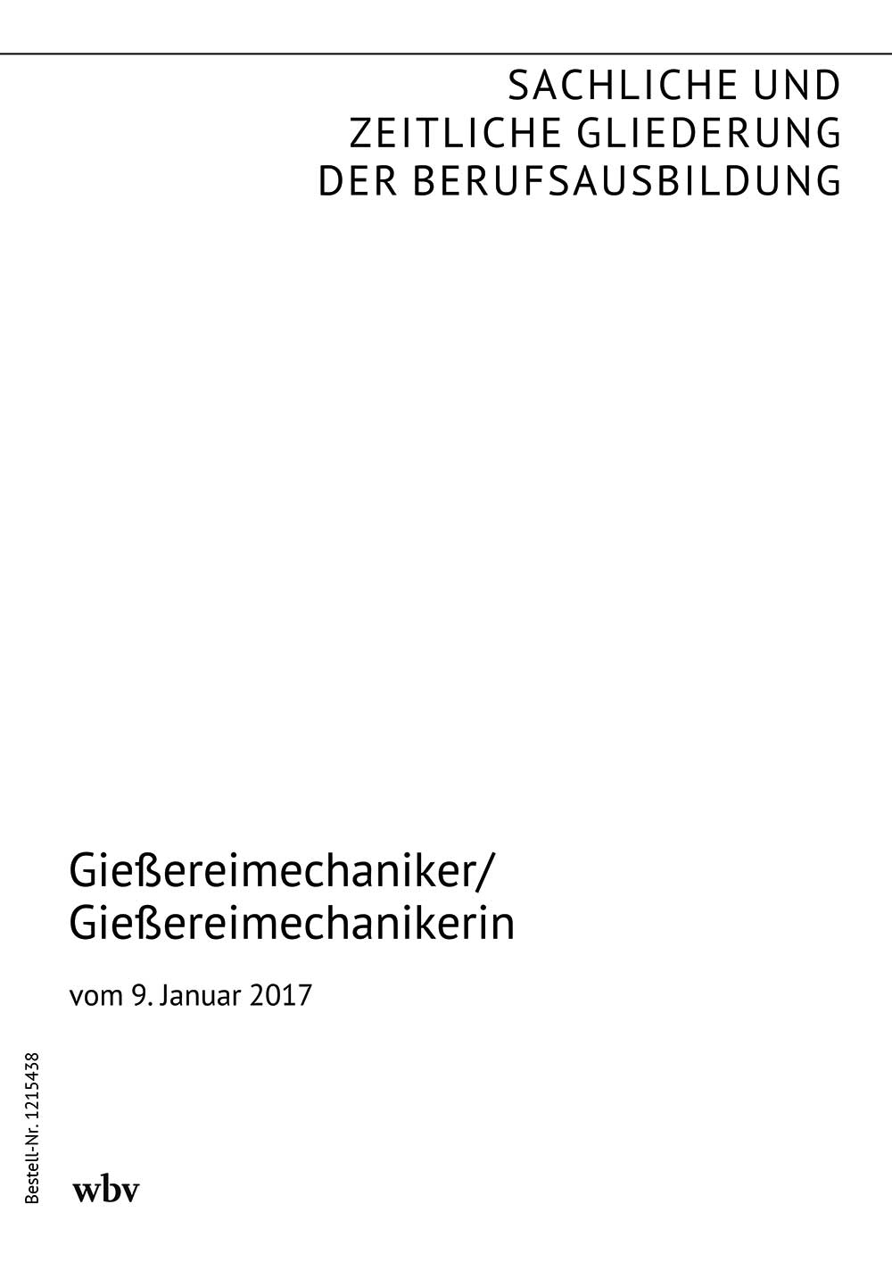 Gießereimechaniker/Gießereimechanikerin