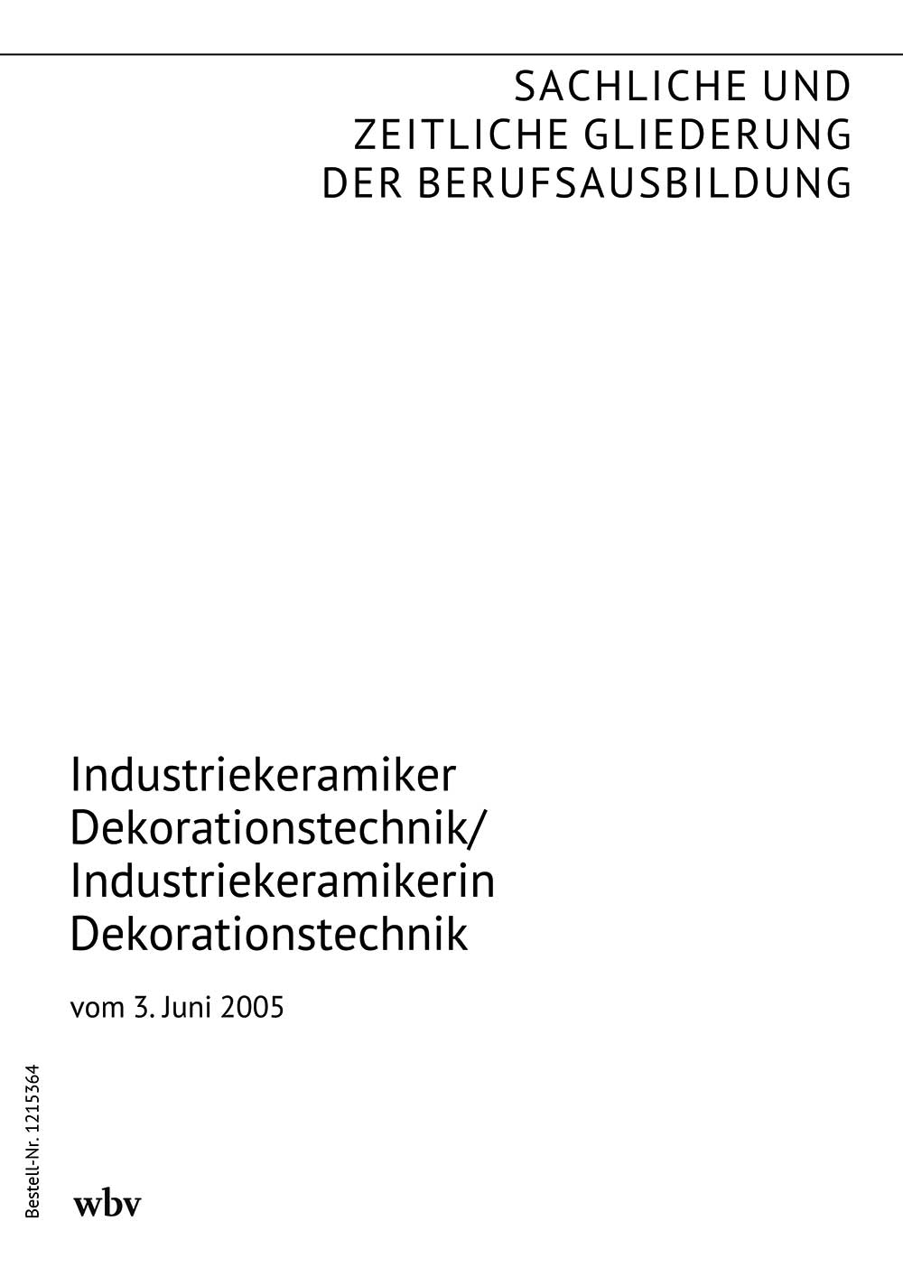 Industriekeramiker Dekorationstechnik/Industriekeramikerin Dekorationstechnik