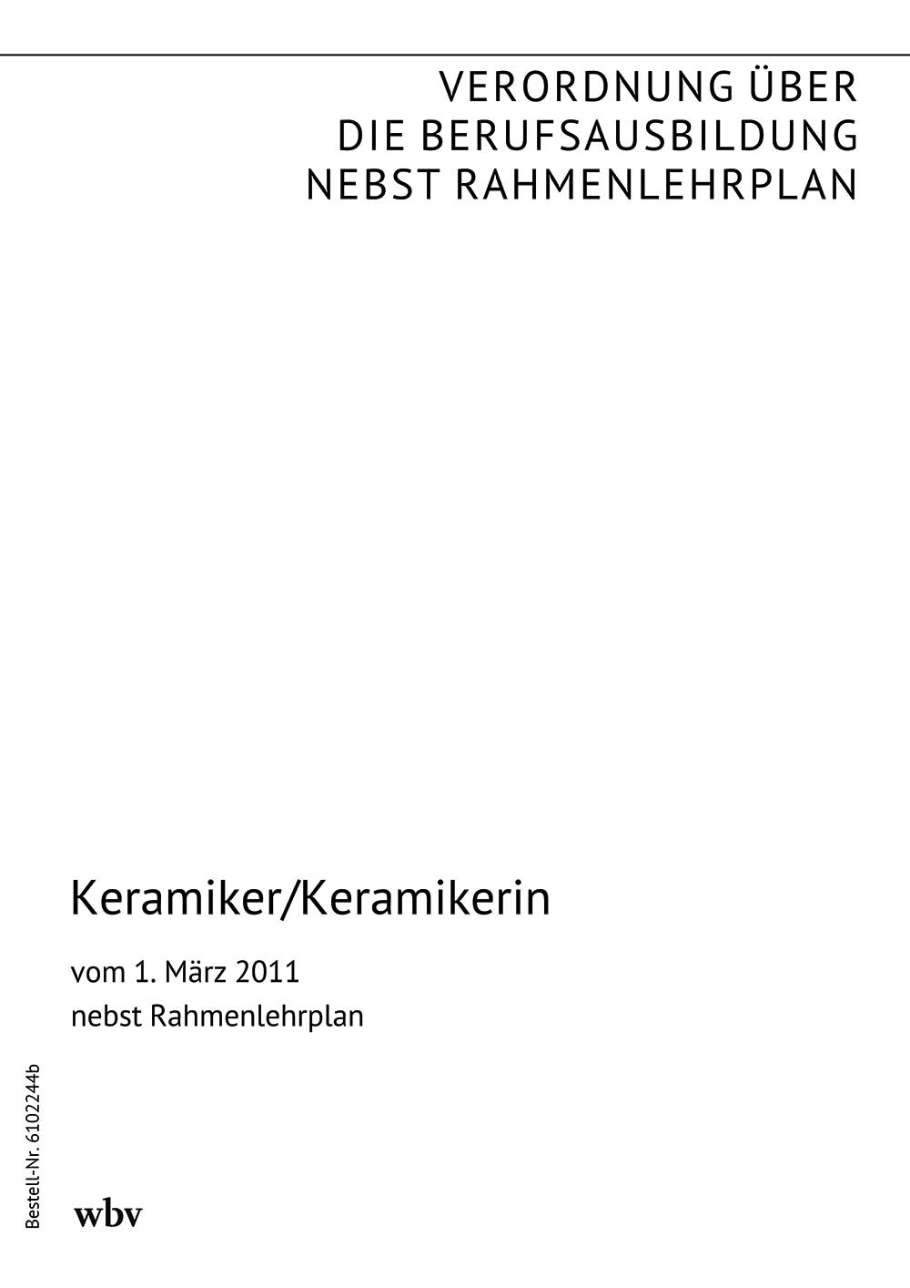 Keramiker/Keramikerin