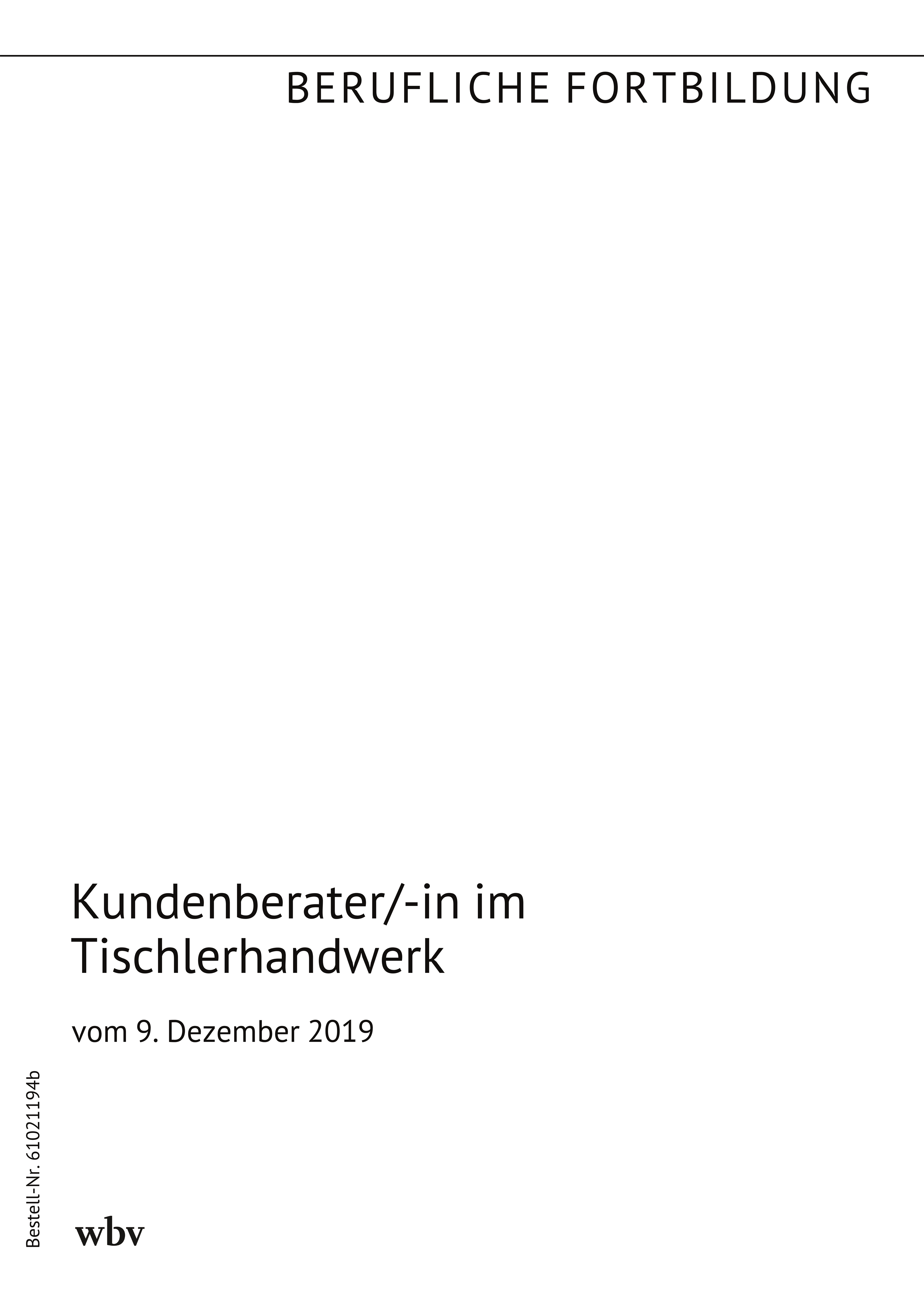 Kundenberater/-in im Tischlerhandwerk