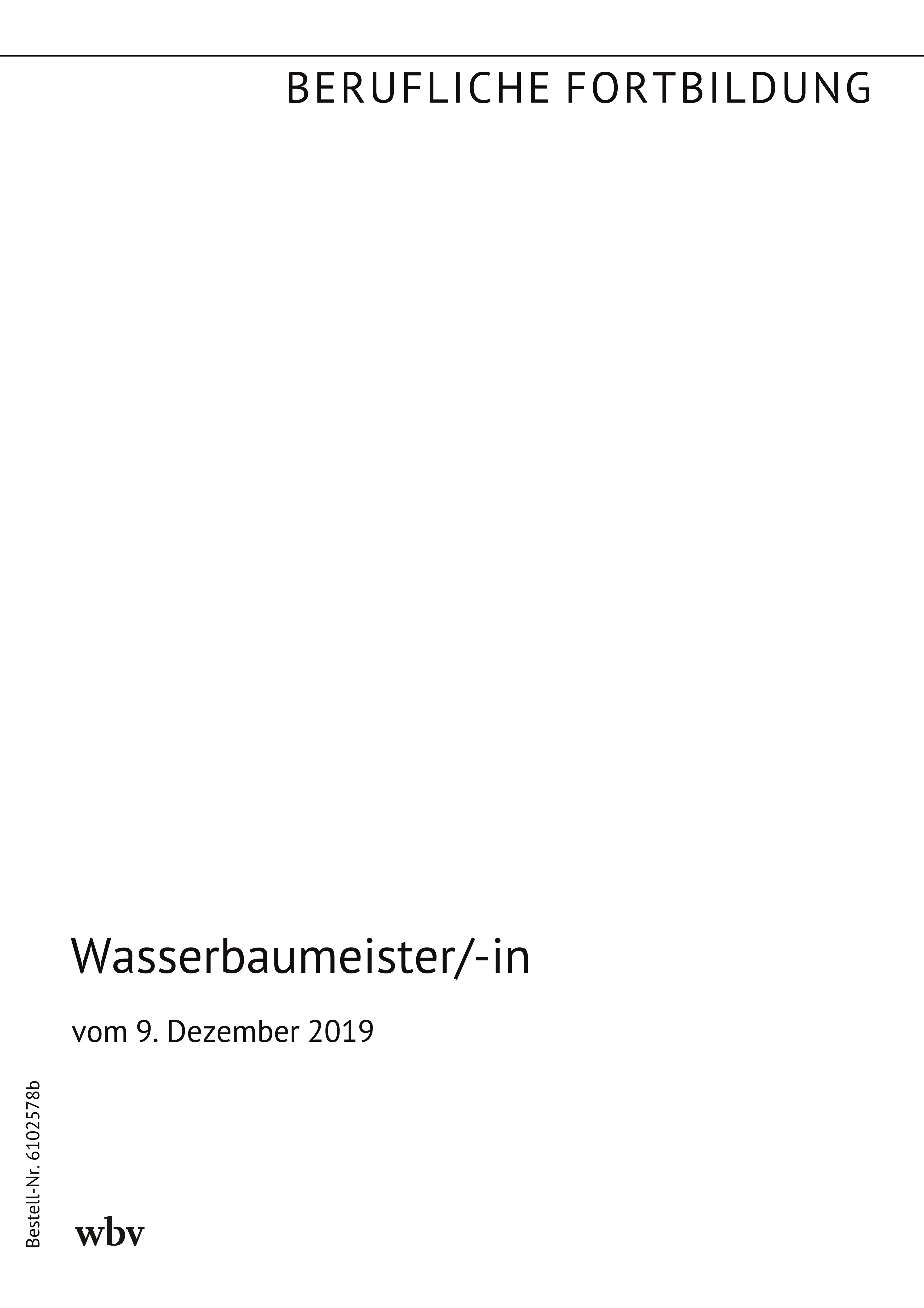 Wasserbaumeister/-in