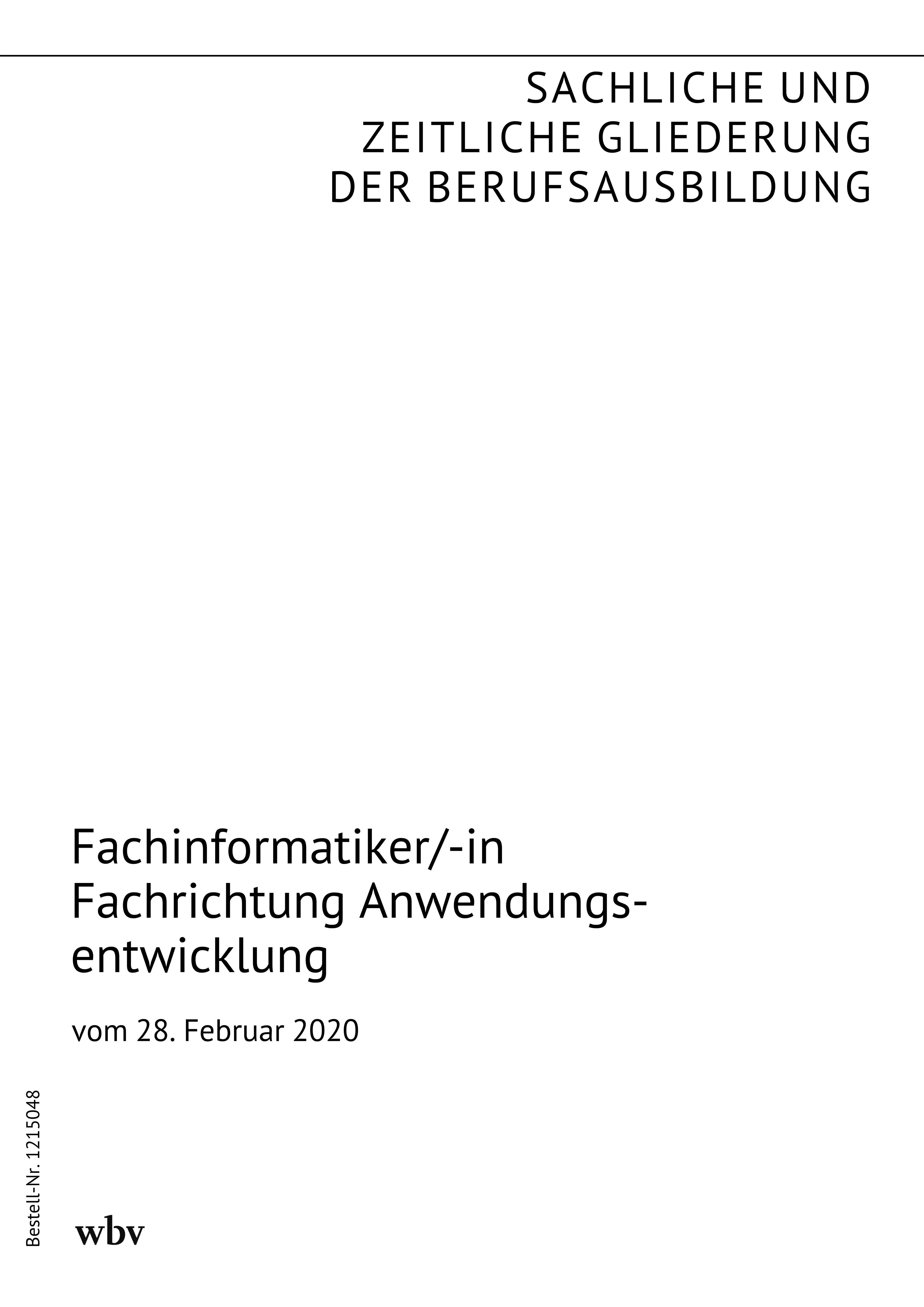 Fachinformatiker/-in Fachrichtung Anwendungsentwicklung