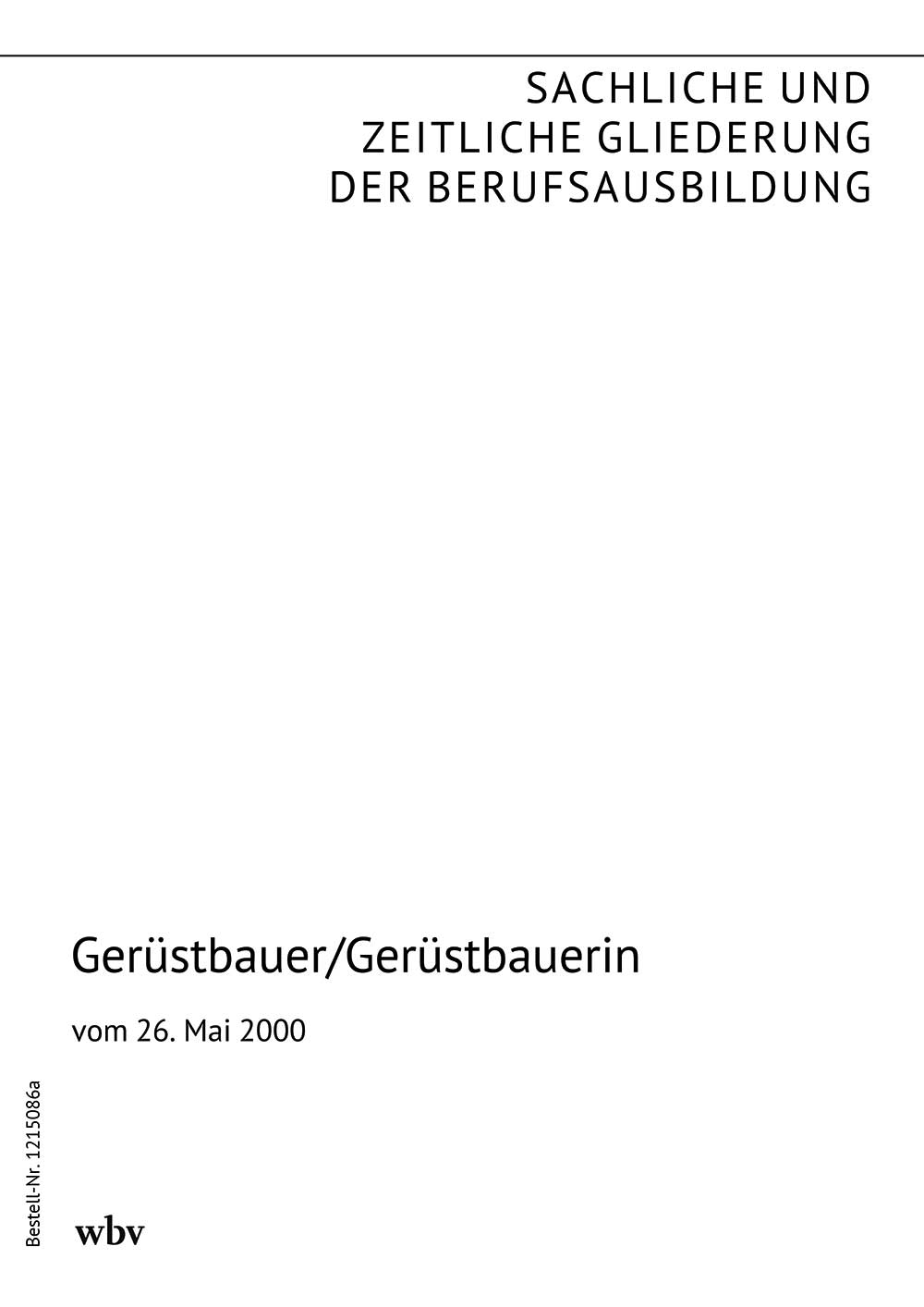 Gerüstbauer/Gerüstbauerin