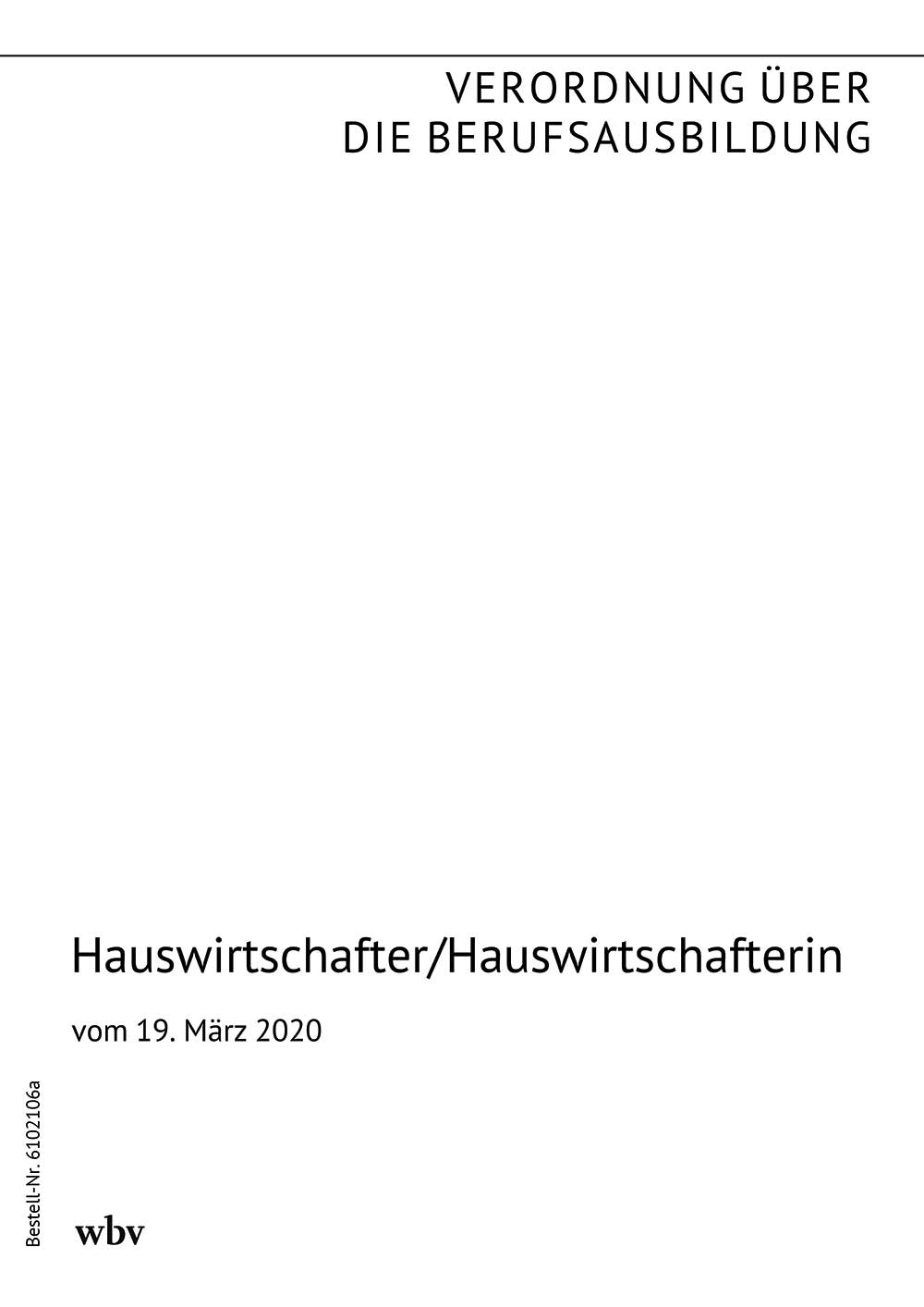Hauswirtschafter/Hauswirtschafterin