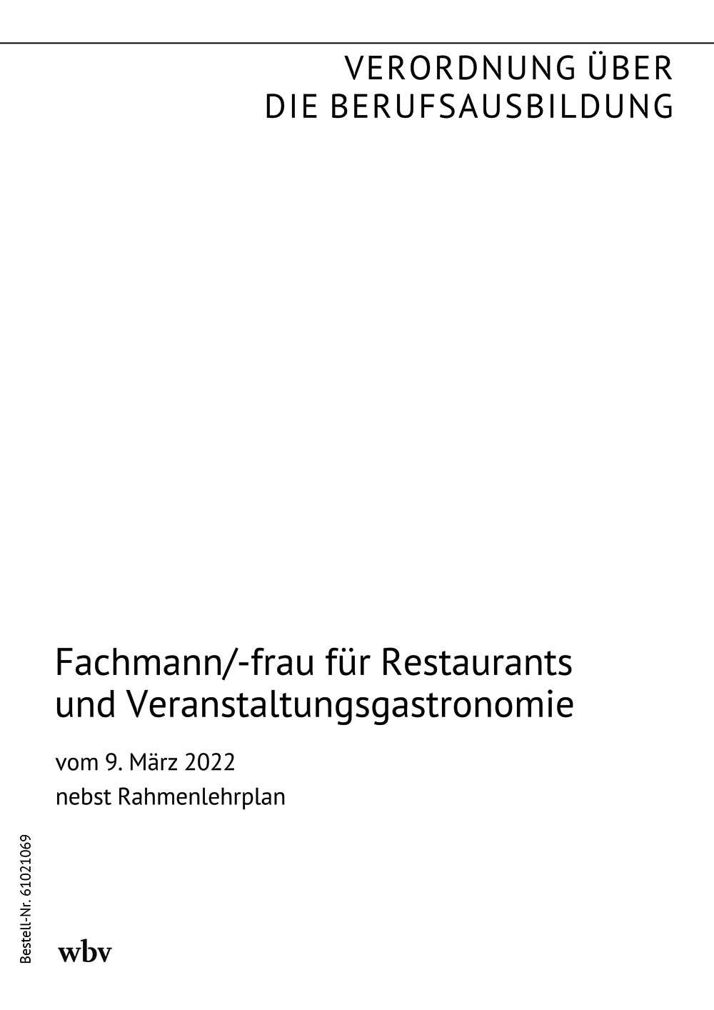 Fachmann/-frau für Restaurants und Veranstaltungsgastronomie