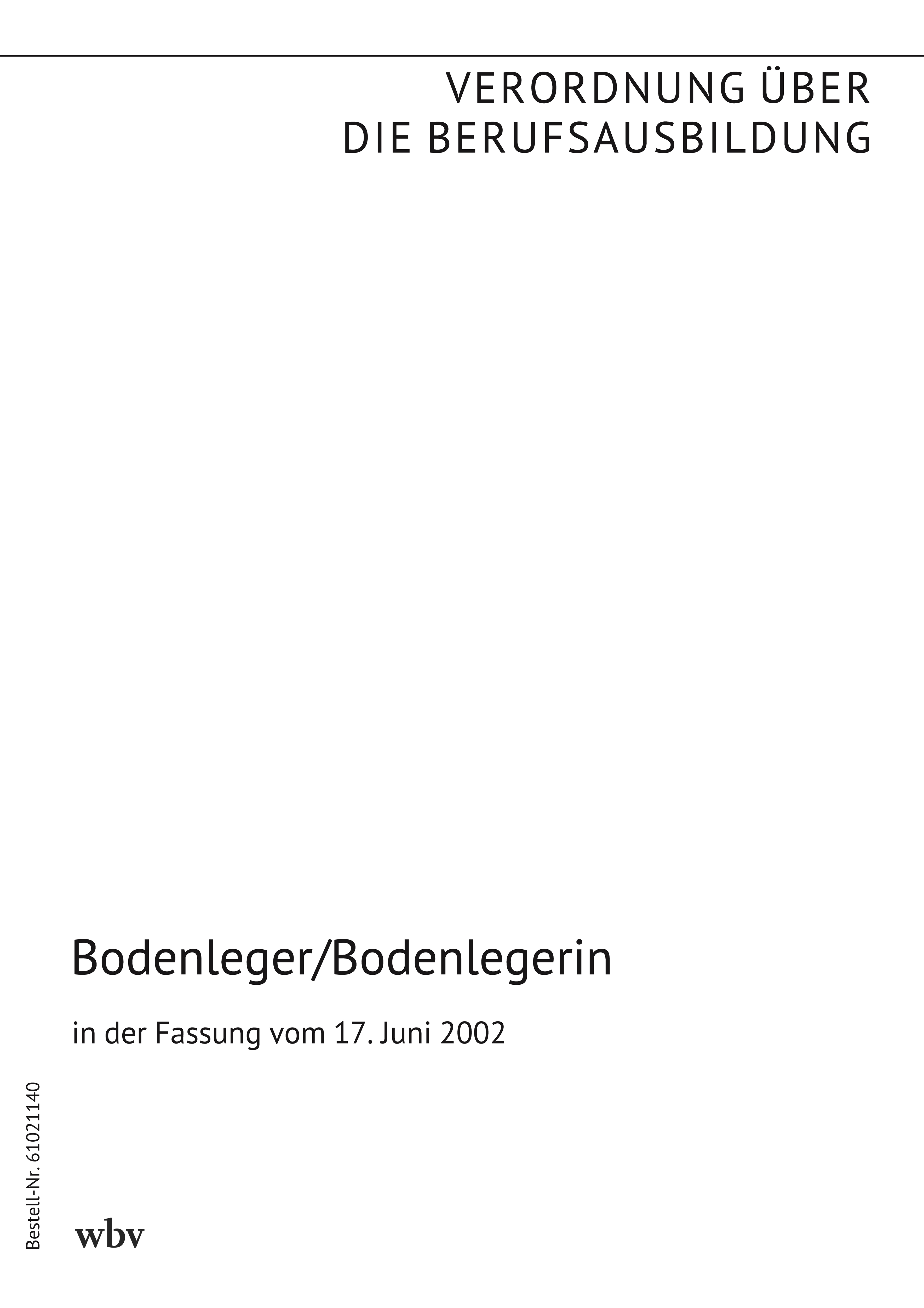 Bodenleger/Bodenlegerin