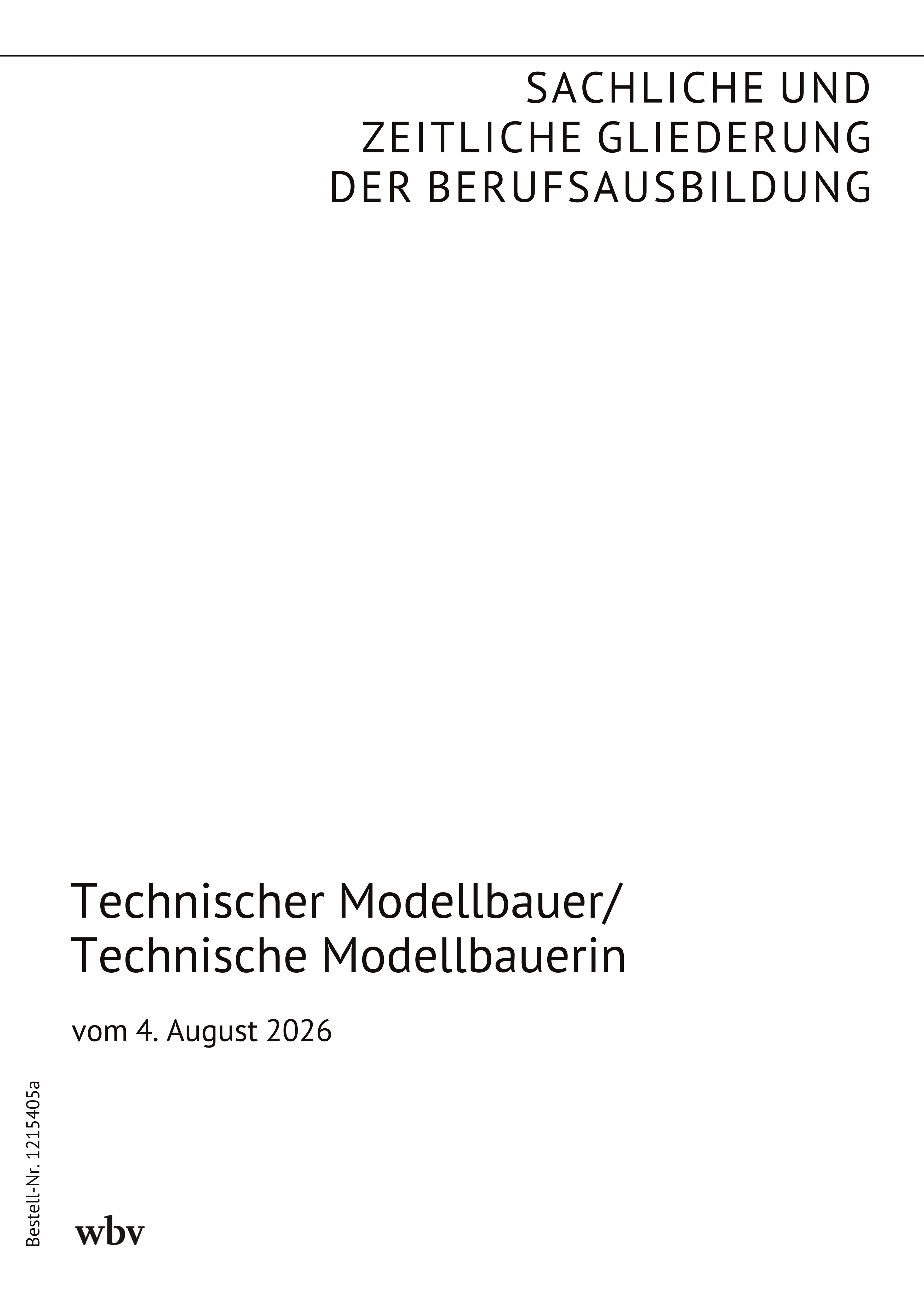 Technischer Modellbauer / Technische Modellbauerin