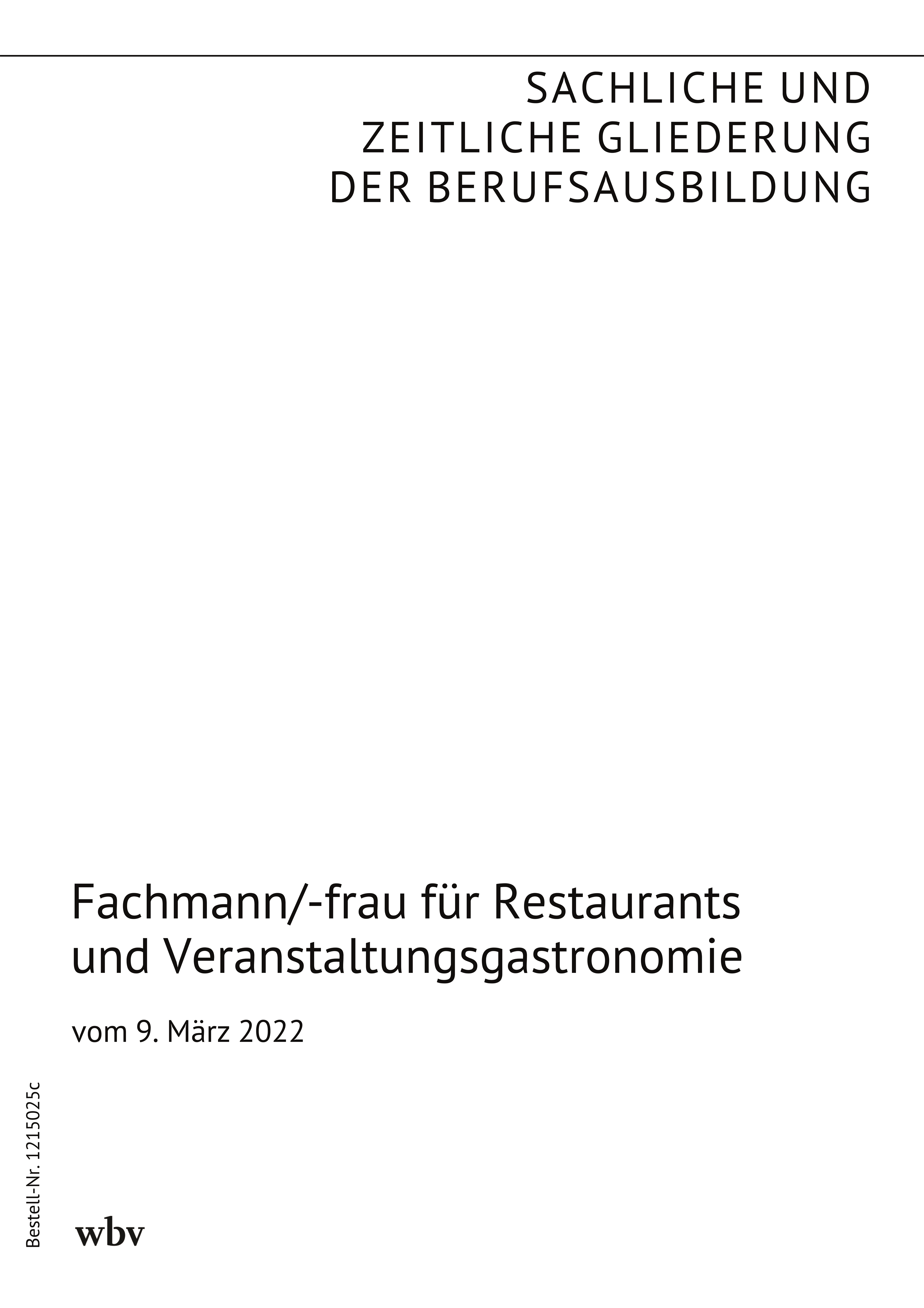 Fachmann/-frau für Restaurants und Veranstaltungsgastronomie