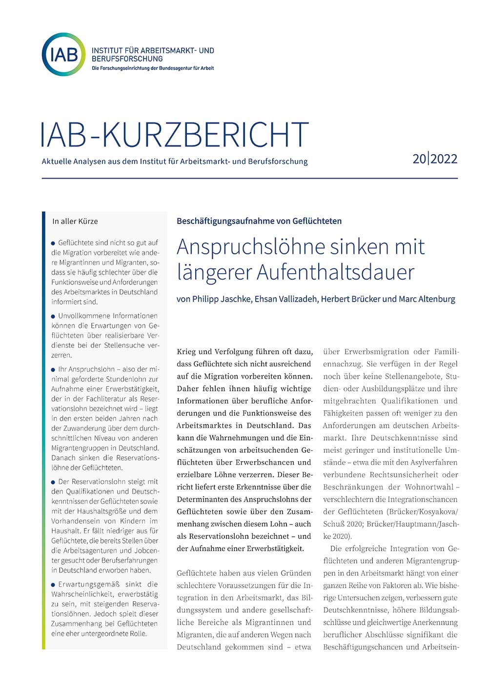 IAB-Kurzbericht 20/2022