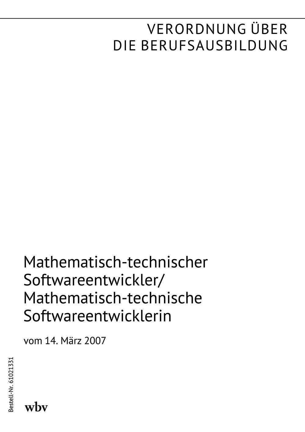 Mathematisch-technischer Softwareentwickler/-in