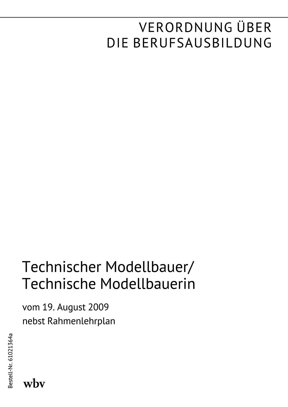 Technischer Modellbauer/Technische Modellbauerin