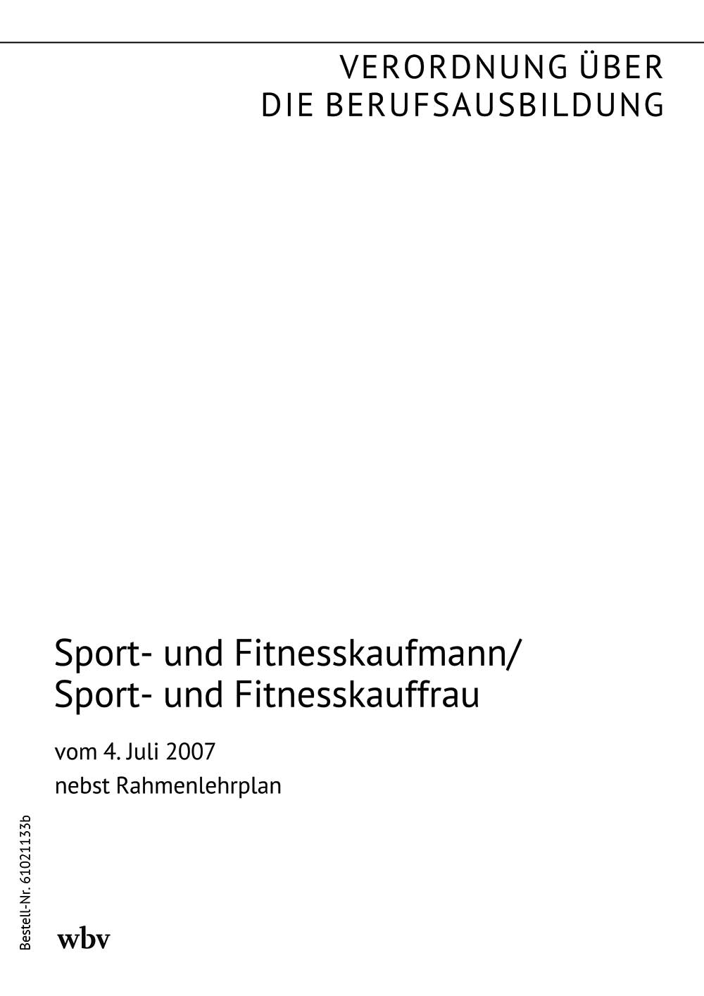 Sport- und Fitnesskaufmann/Sport- und Fitnesskauffrau