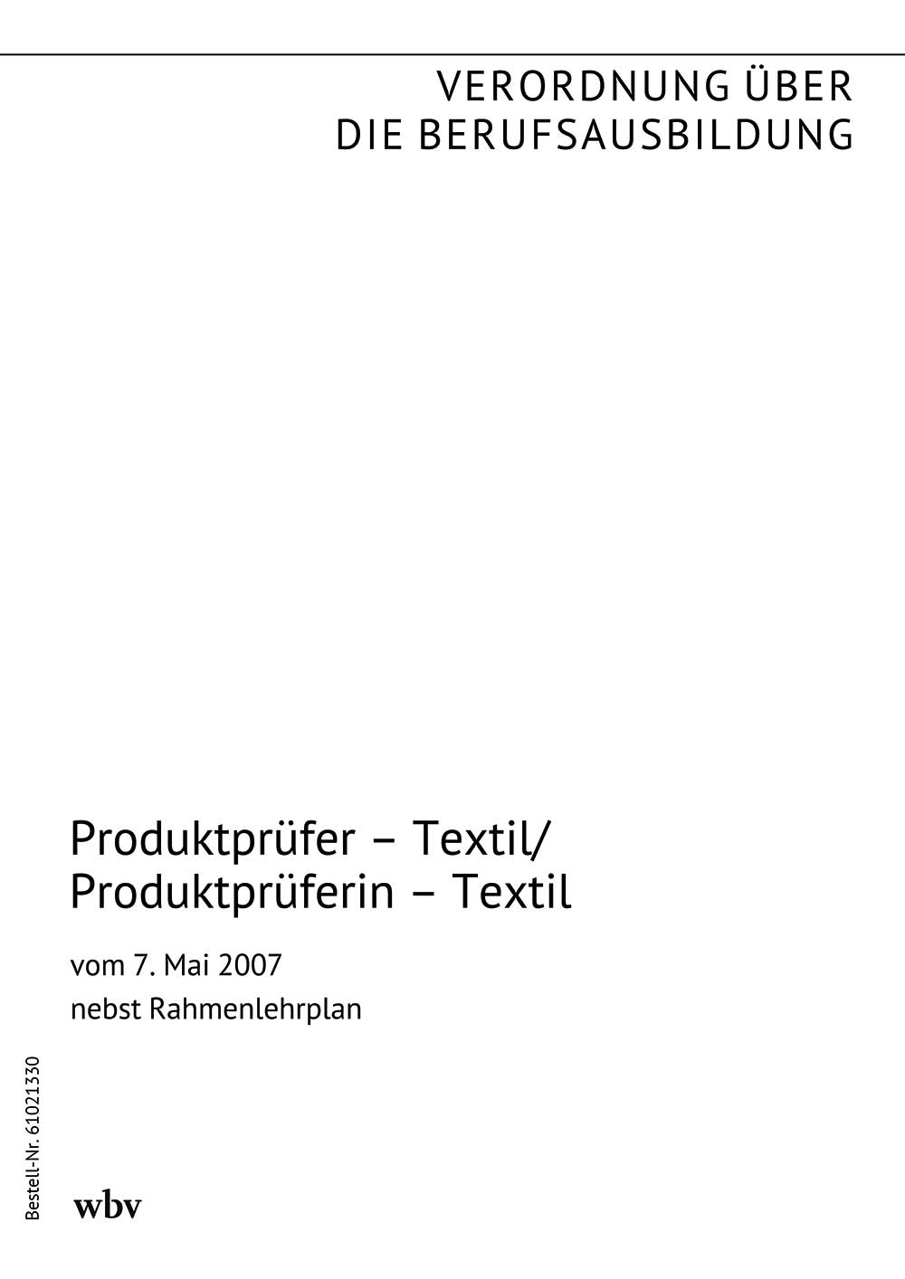 Produktprüfer – Textil/Produktprüferin – Textil