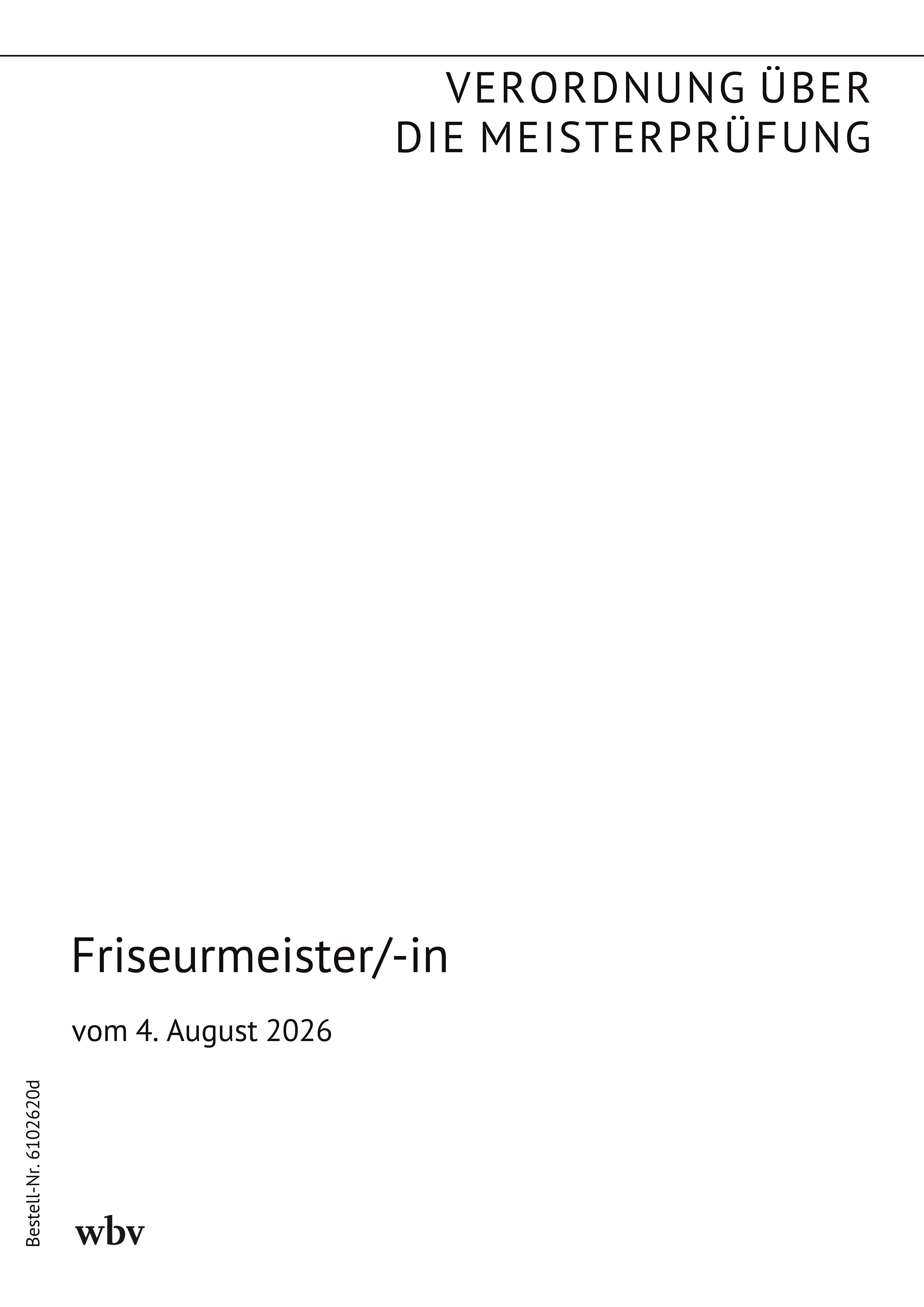 Friseurmeister / Friseurmeisterin