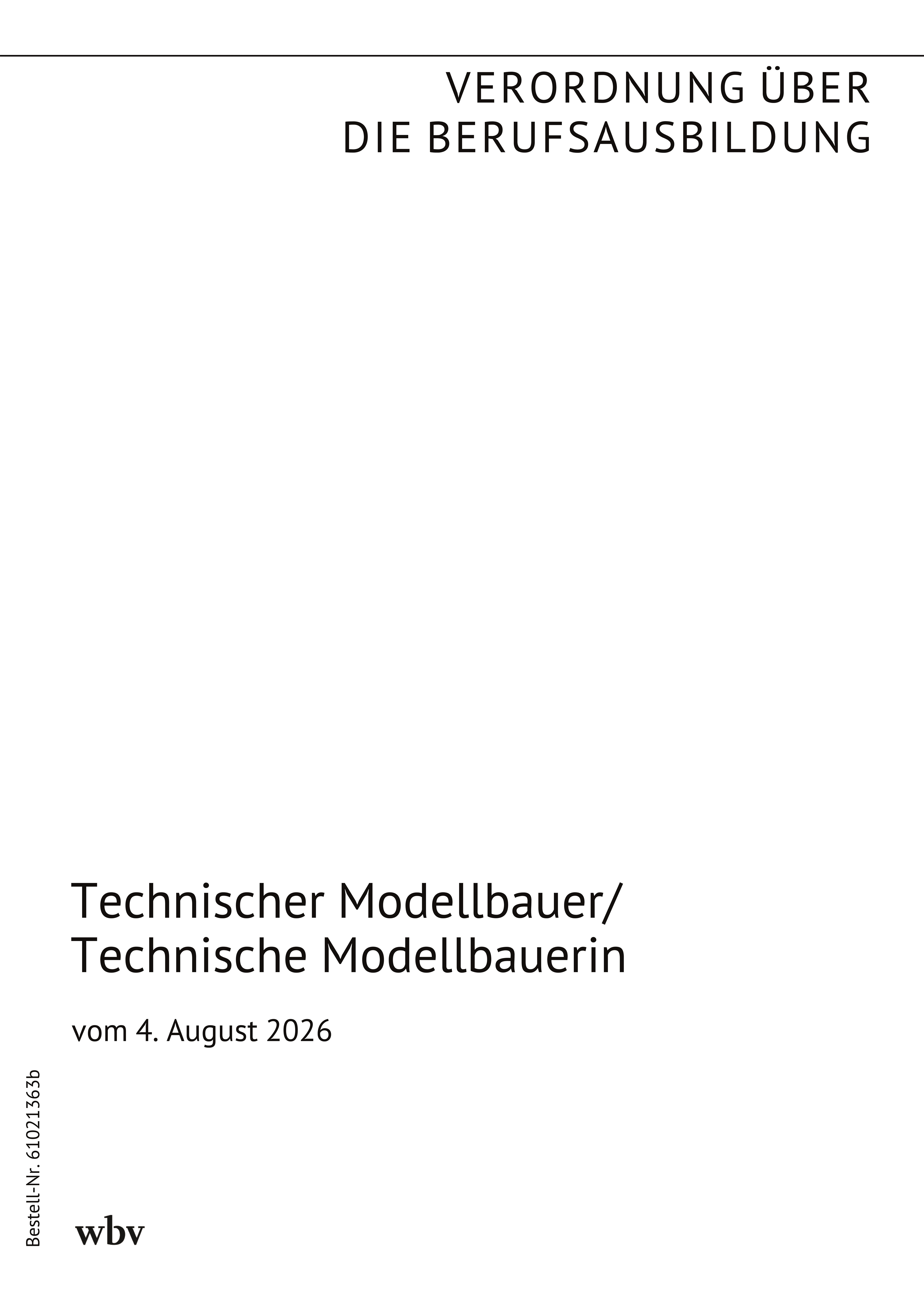 Technischer Modellbauer / Technische Modellbauerin