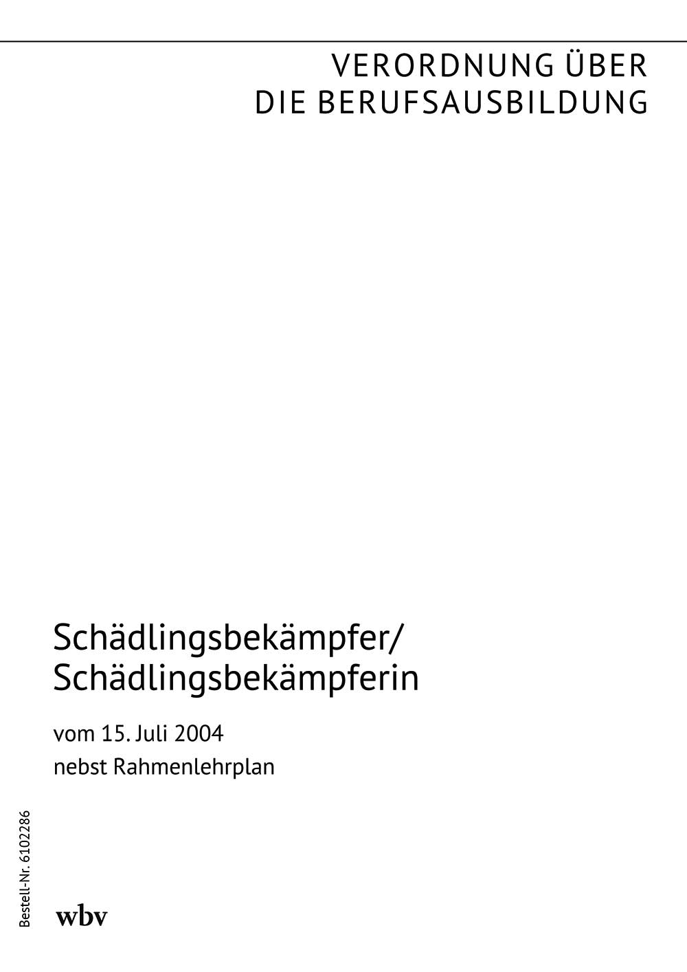 Schädlingsbekämpfer/Schädlingsbekämpferin