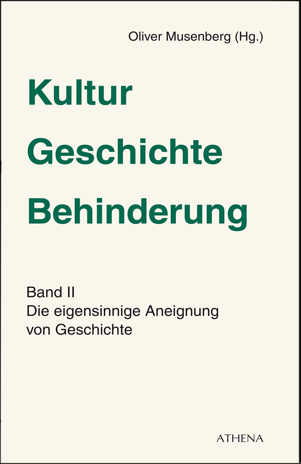 Kultur - Geschichte - Behinderung