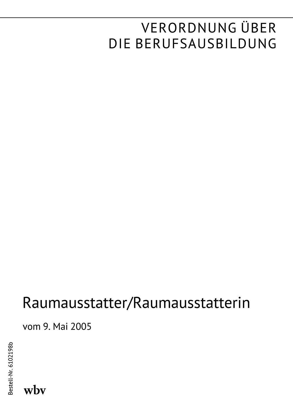 Raumausstatter/Raumausstatterin