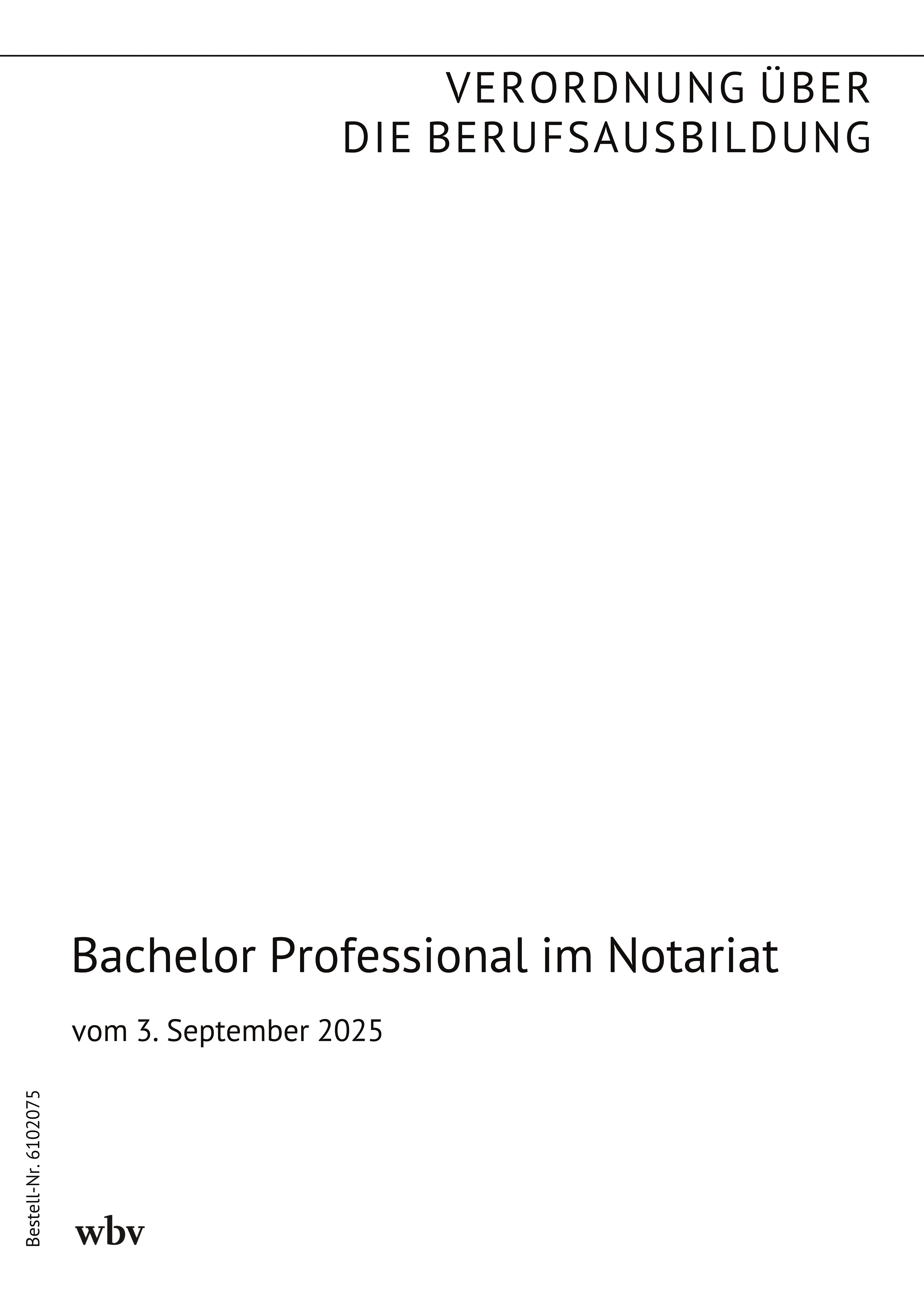 Bachelor Professional im Notariat