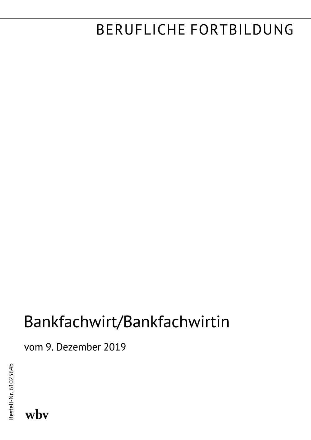 Bankfachwirt/-in