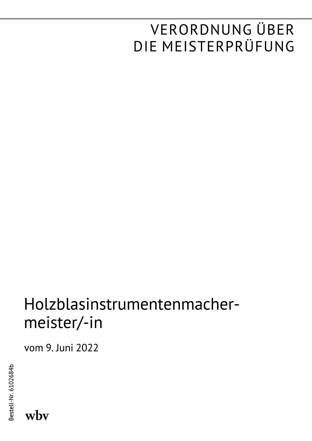 Holzblasinstrumentenmachermeister/-in