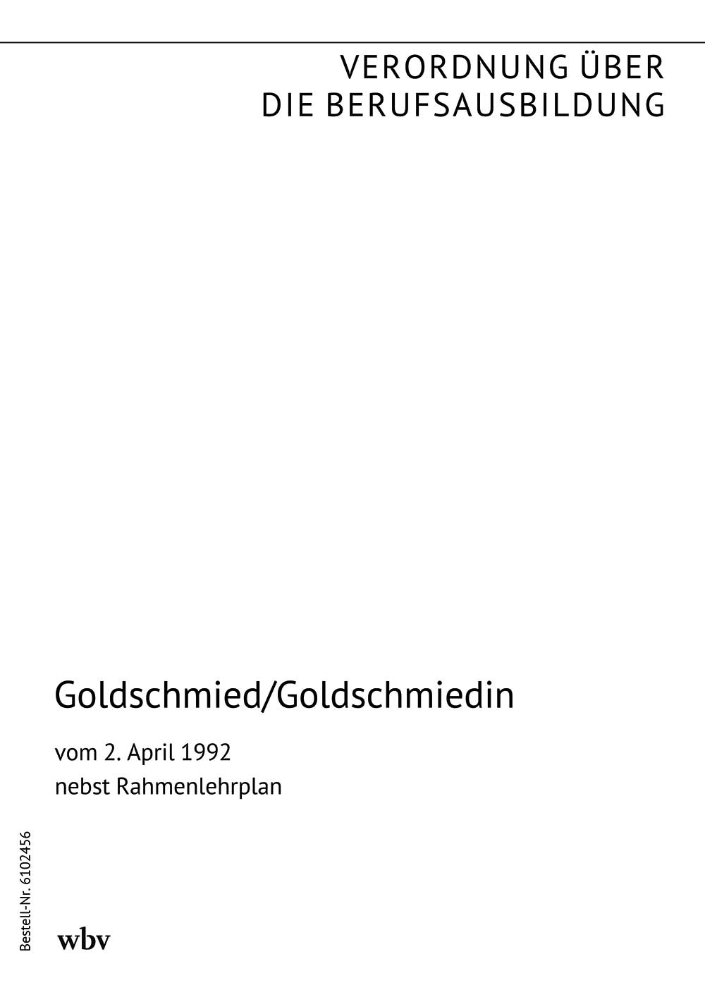 Goldschmied/Goldschmiedin
