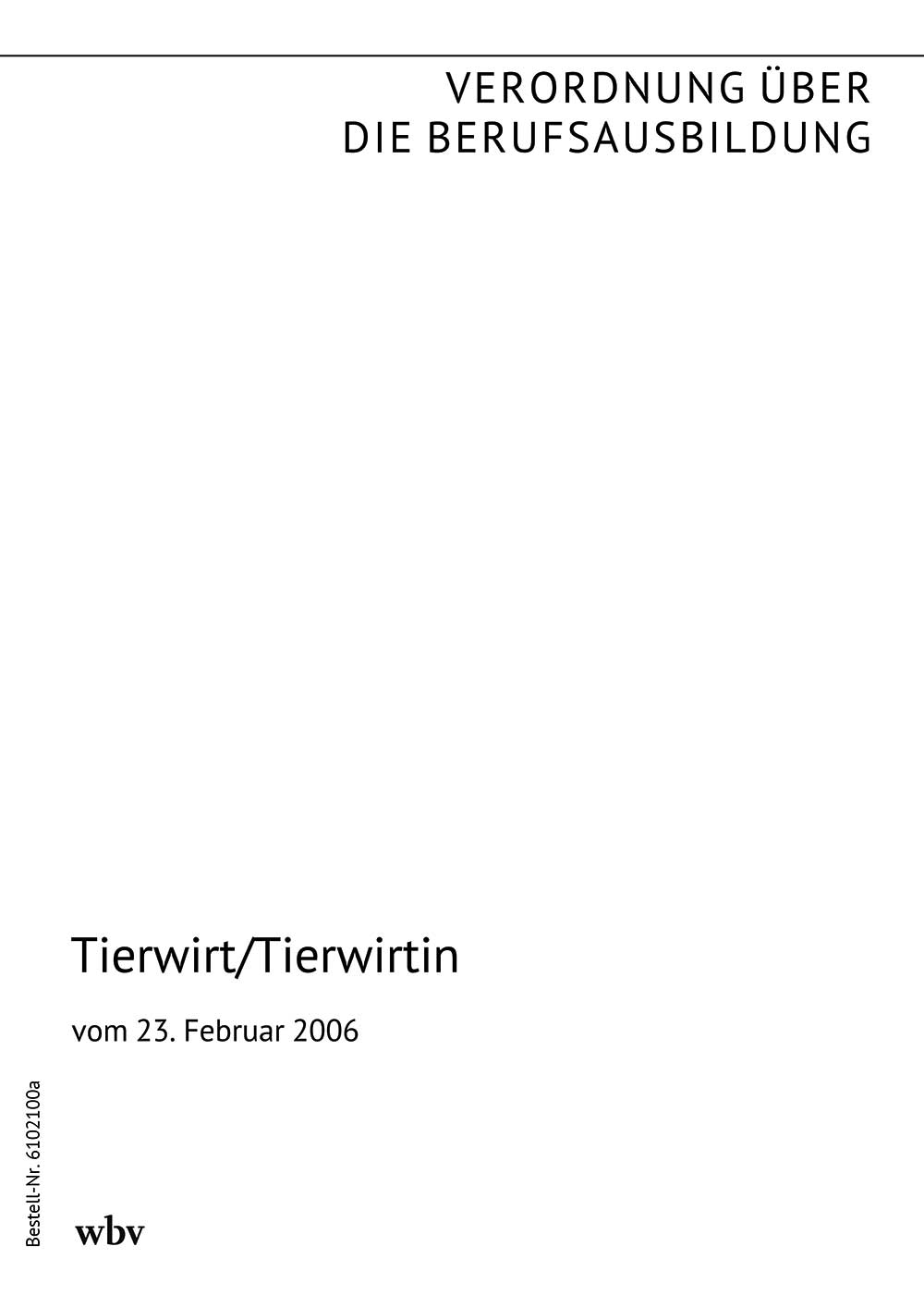 Tierwirt/Tierwirtin