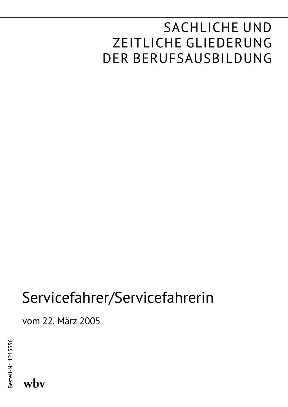 Servicefahrer/Servicefahrerin