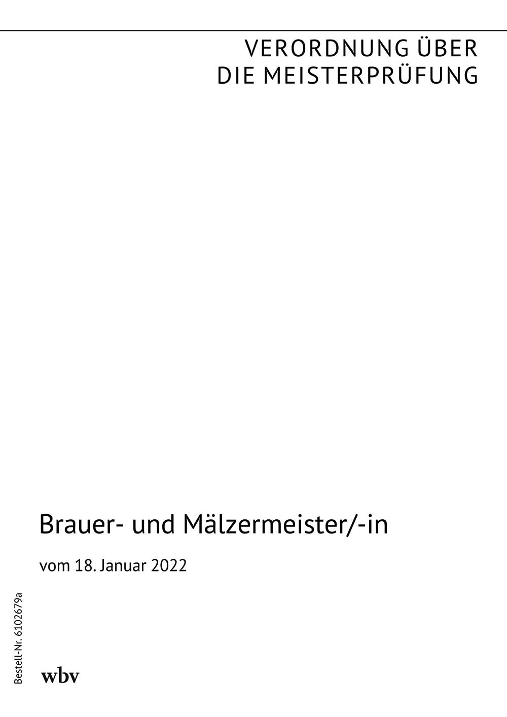 Brauer- und Mälzermeister/-in