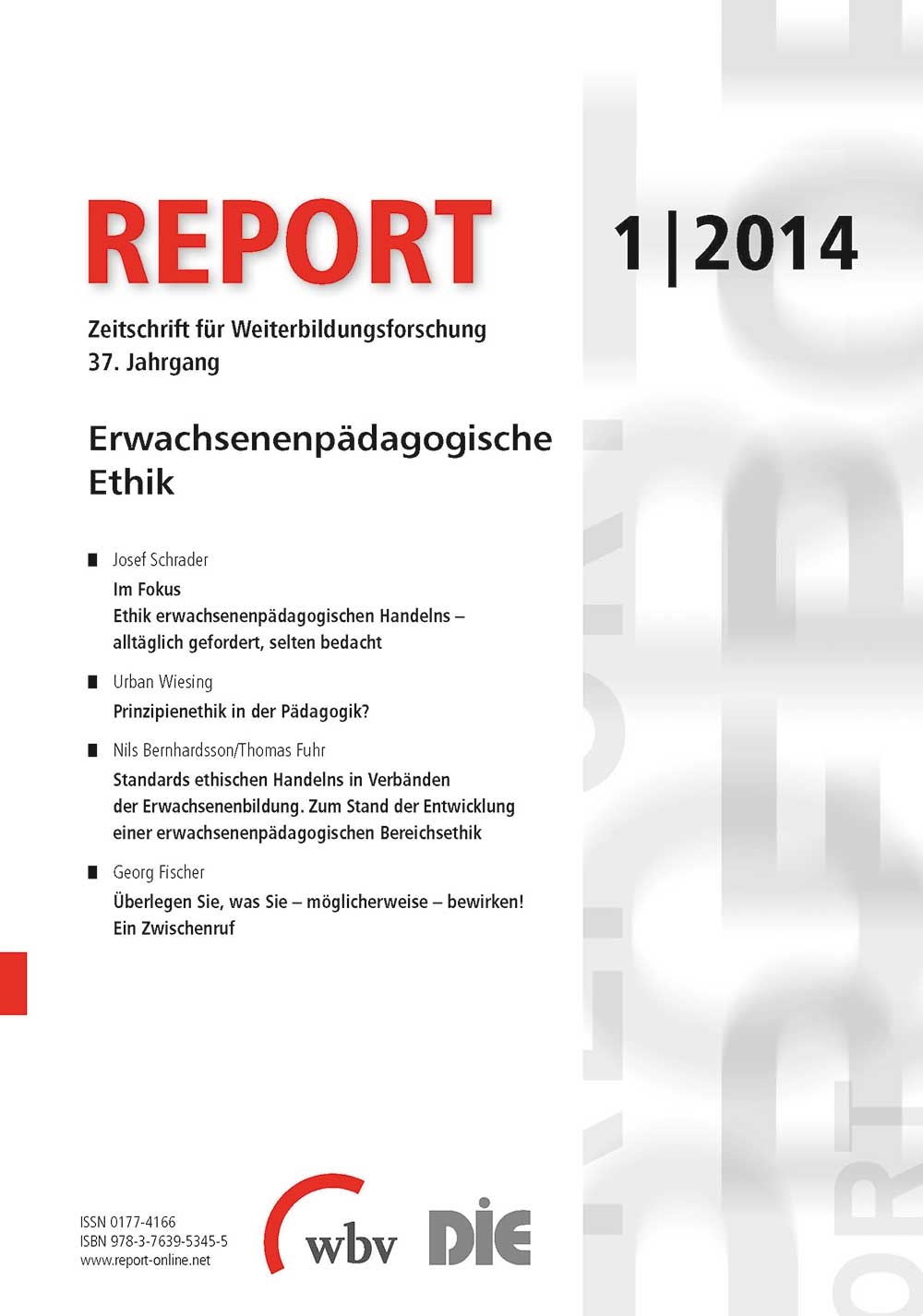 REPORT - Zeitschrift für Weiterbildungsforschung 01/2014